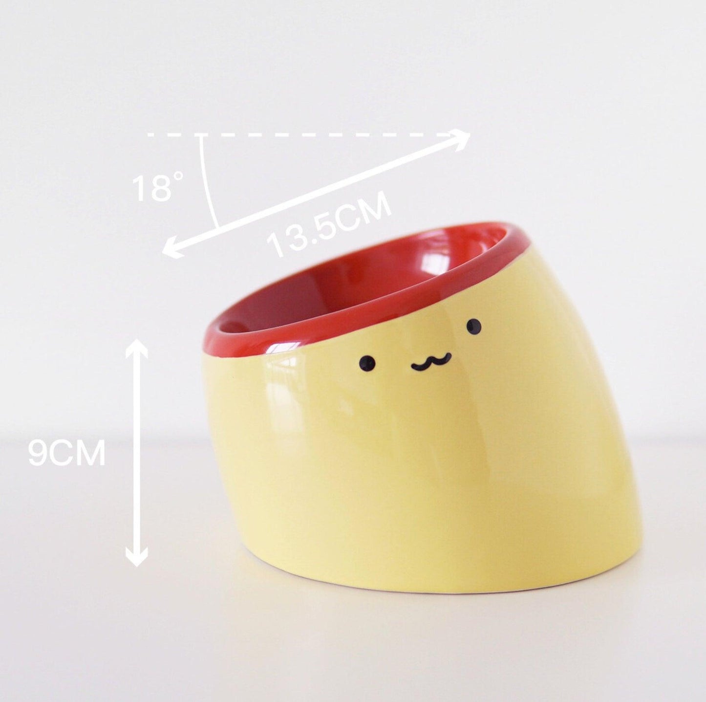 PURROOM Pudding-Shaped Elevated Slanted Bowl - {{product.type}} - PawPawUp