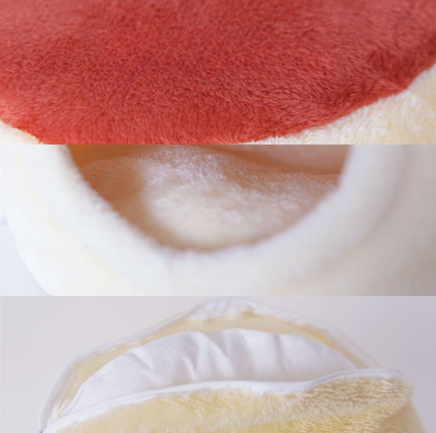 PURROOM Pudding-Shaped Plush Pet Bed - {{product.type}} - PawPawUp