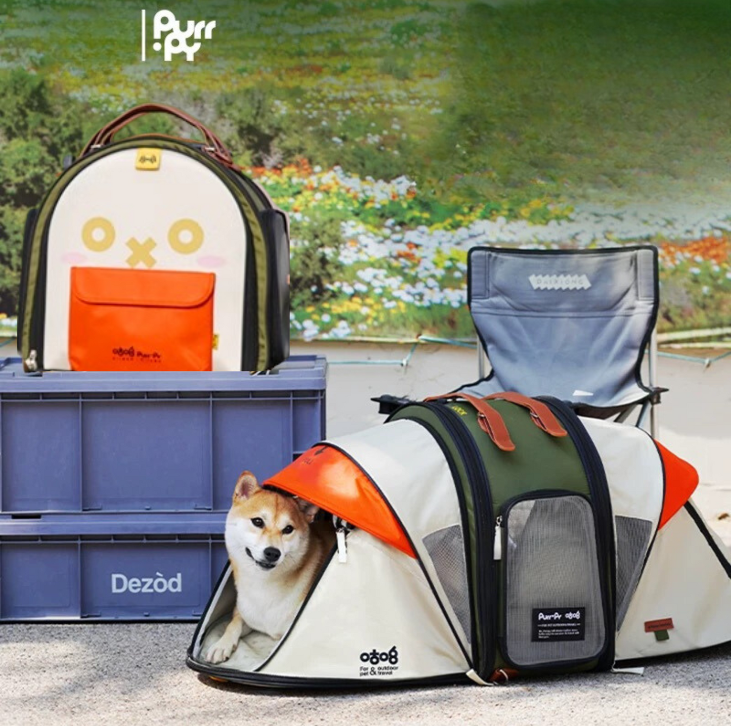 Purrpy Multifunctional Pet Backpack & Tent Car Carrier - {{product.type}} - PawPawUp