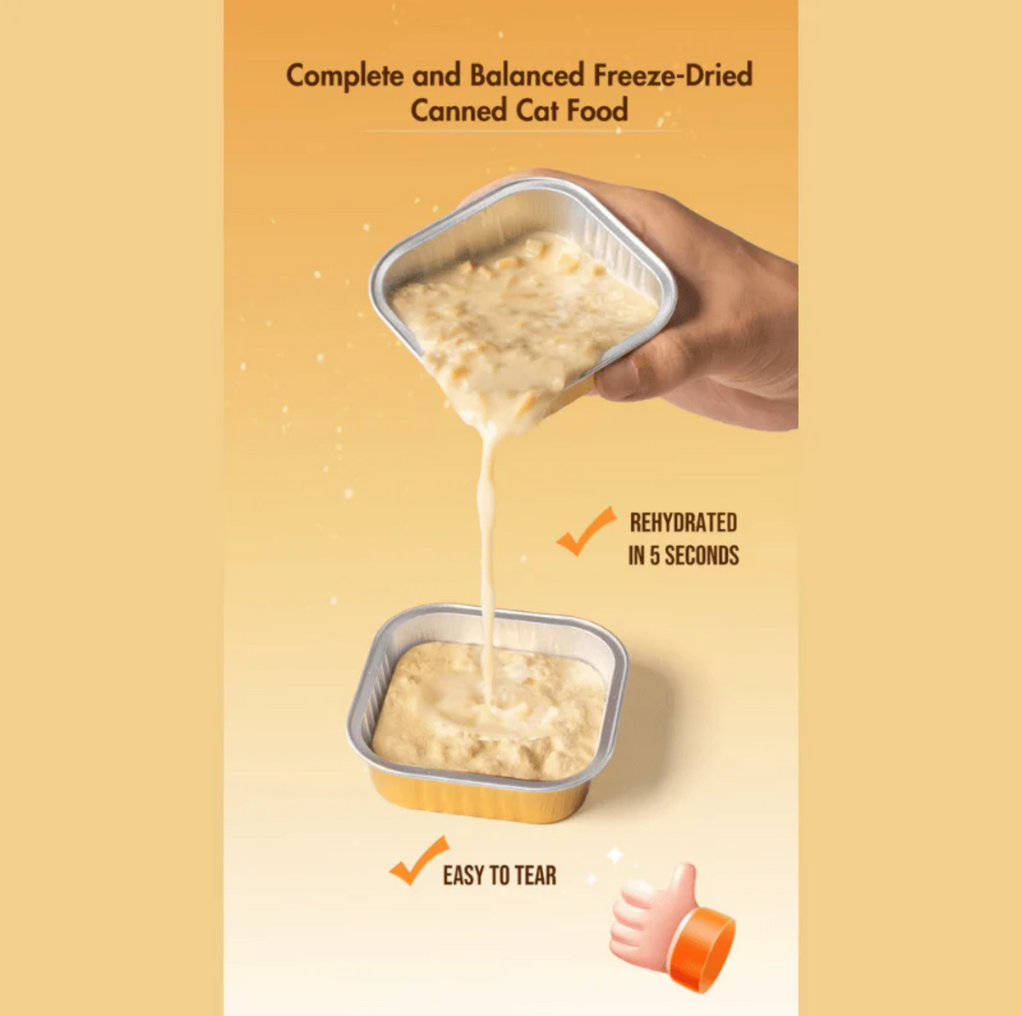 RANOVA Complete Freeze-Dried Canned Cat Food - Golden Can, Chicken & Duck (12g) - {{product.type}} - PawPawUp