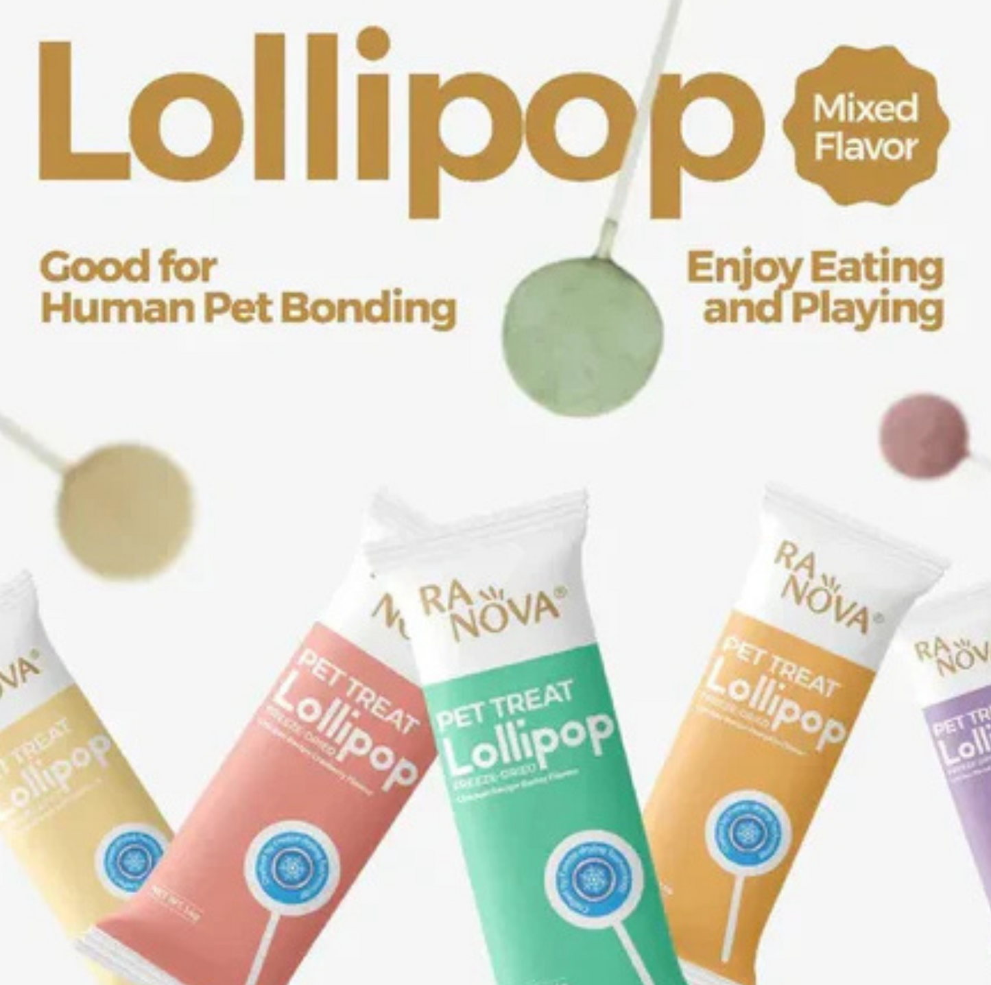 Ranova Freeze Dried Cat Lollipop - 1.4g*15 - {{product.type}} - PawPawUp