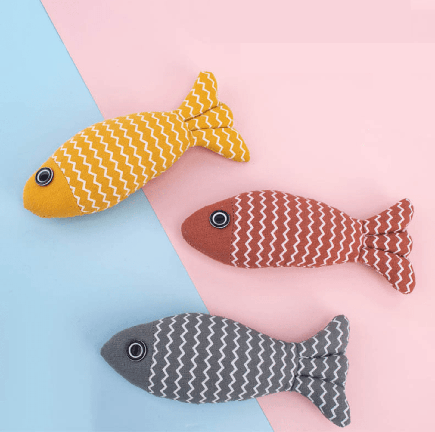 Realistic Burlap Fish Cat Toy with Catnip - {{product.type}} - PawPawUp