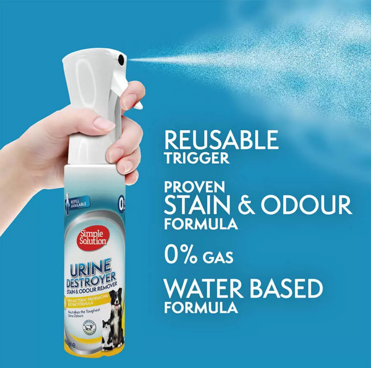 SIMPLE SOLUTION Urine Destroyer - Refillable Flairosol 400ml - {{product.type}} - PawPawUp