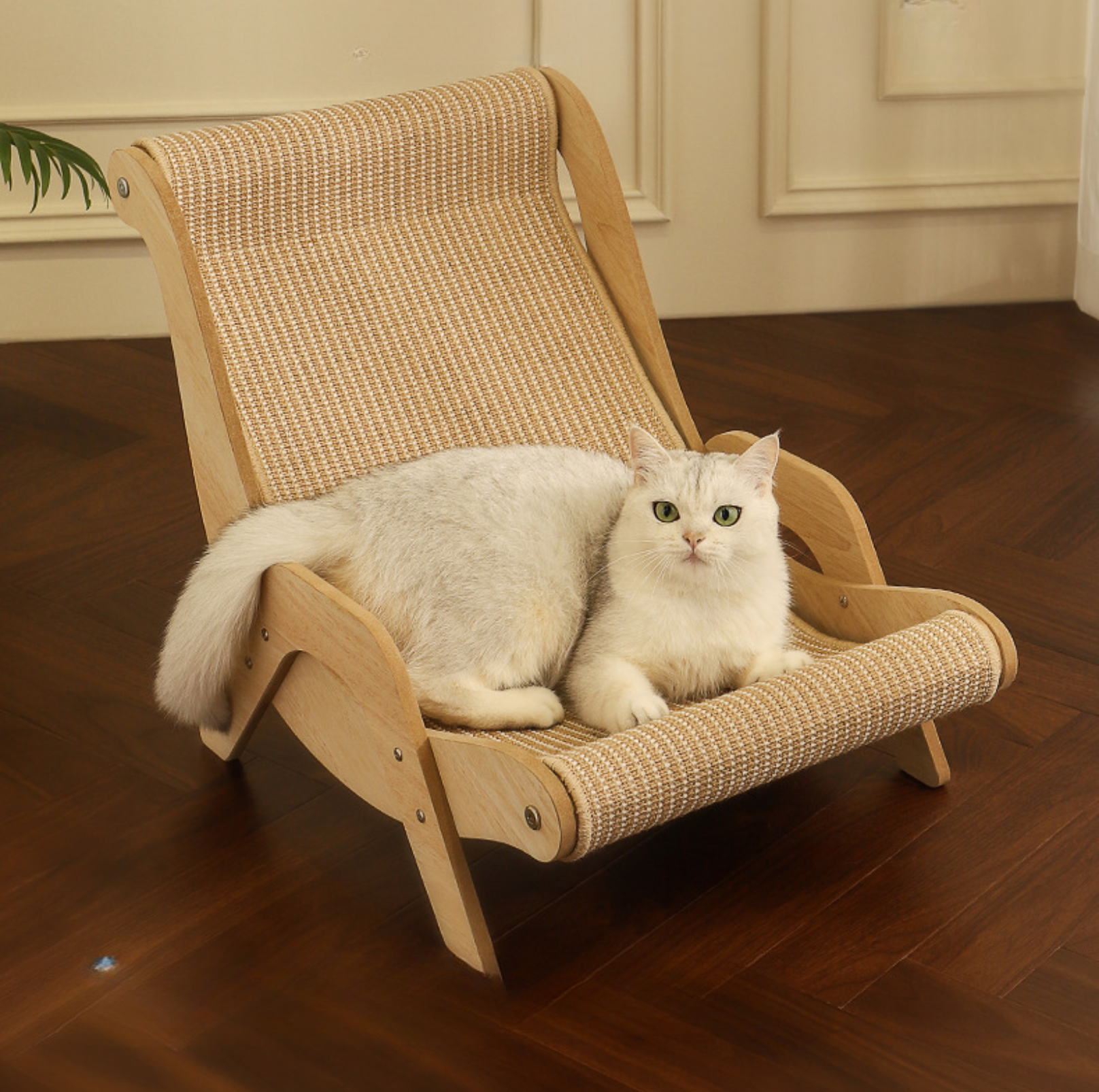 Sisal Lounge Chair for Cats – Scratcher & Sofa in One - {{product.type}} - PawPawUp