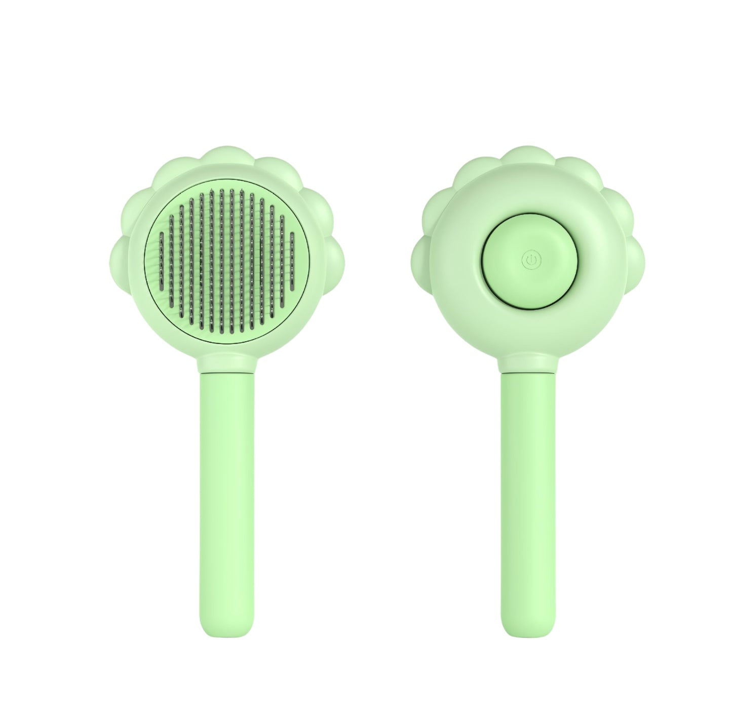 Sunflower Pet Brush – Grooming & Massage Tool with One-Click Fur Release - {{product.type}} - PawPawUp