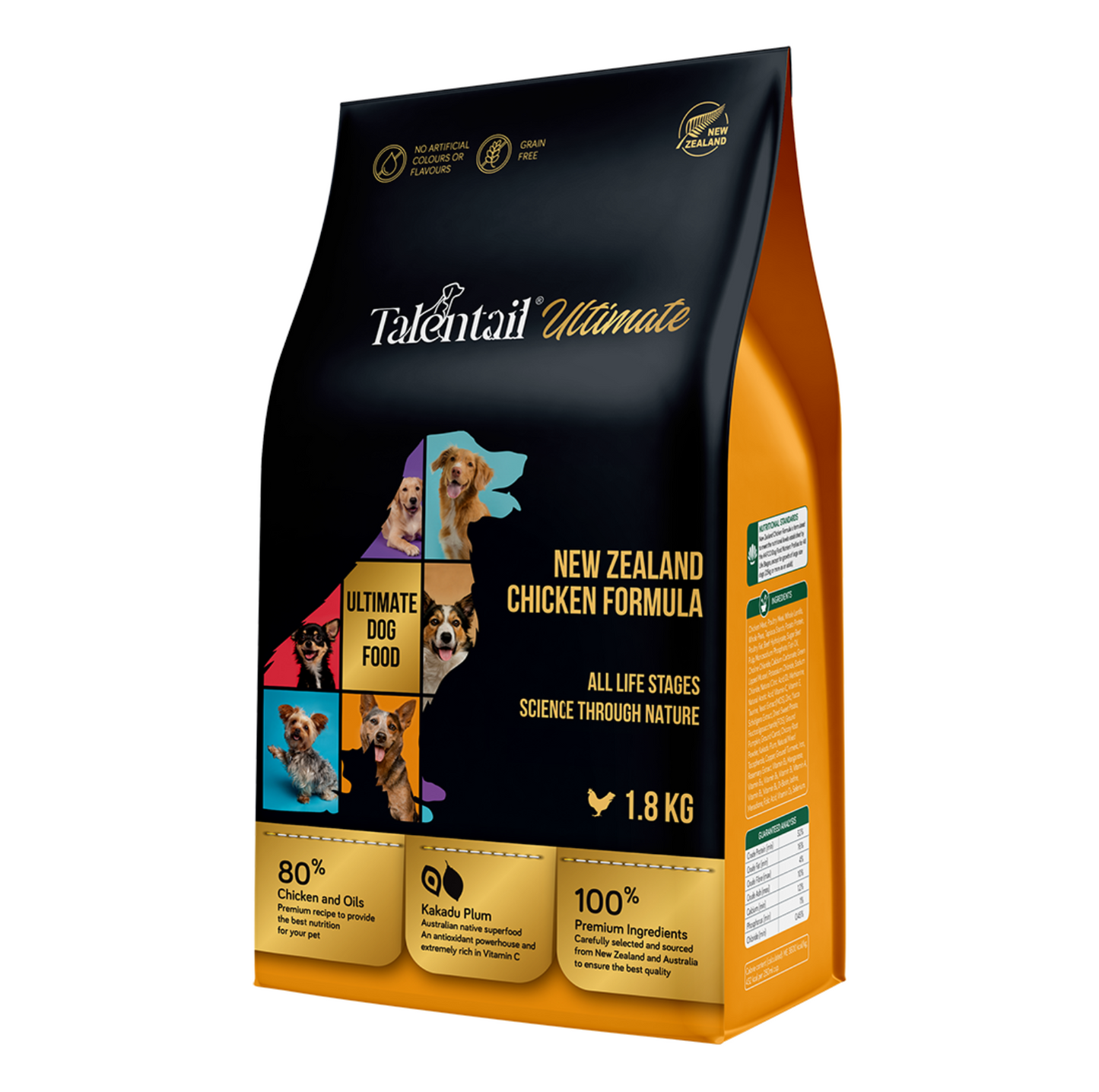 Talentail Ultimate New Zealand Chicken Dry Dog Food 1.8kg - {{product.type}} - PawPawUp