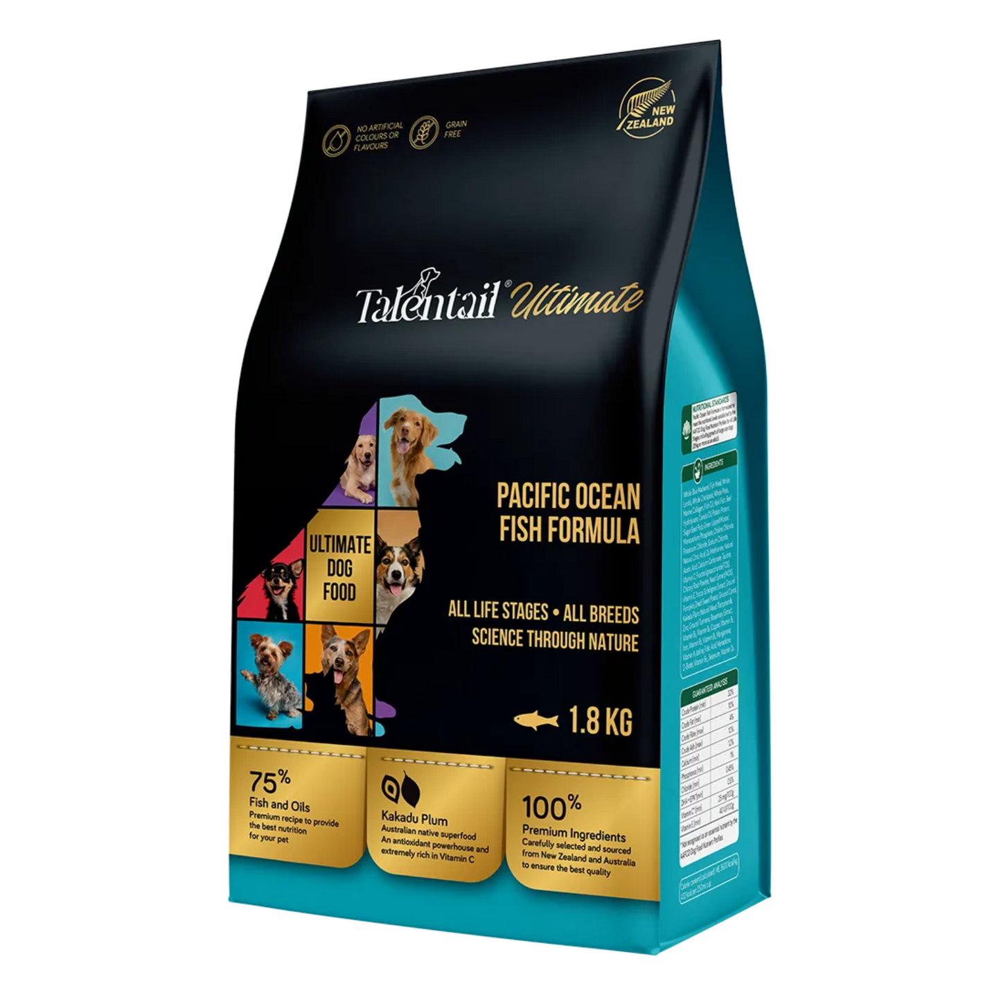 Talentail Ultimate Pacific Ocean Fish Dry Dog Food 1.8kg - {{product.type}} - PawPawUp