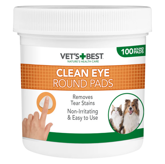 VET'S BEST Clean Eye Round Pads - {{product.type}} - PawPawUp
