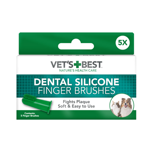 VET'S BEST Dental Silicone Finger Toothbrushes - {{product.type}} - PawPawUp