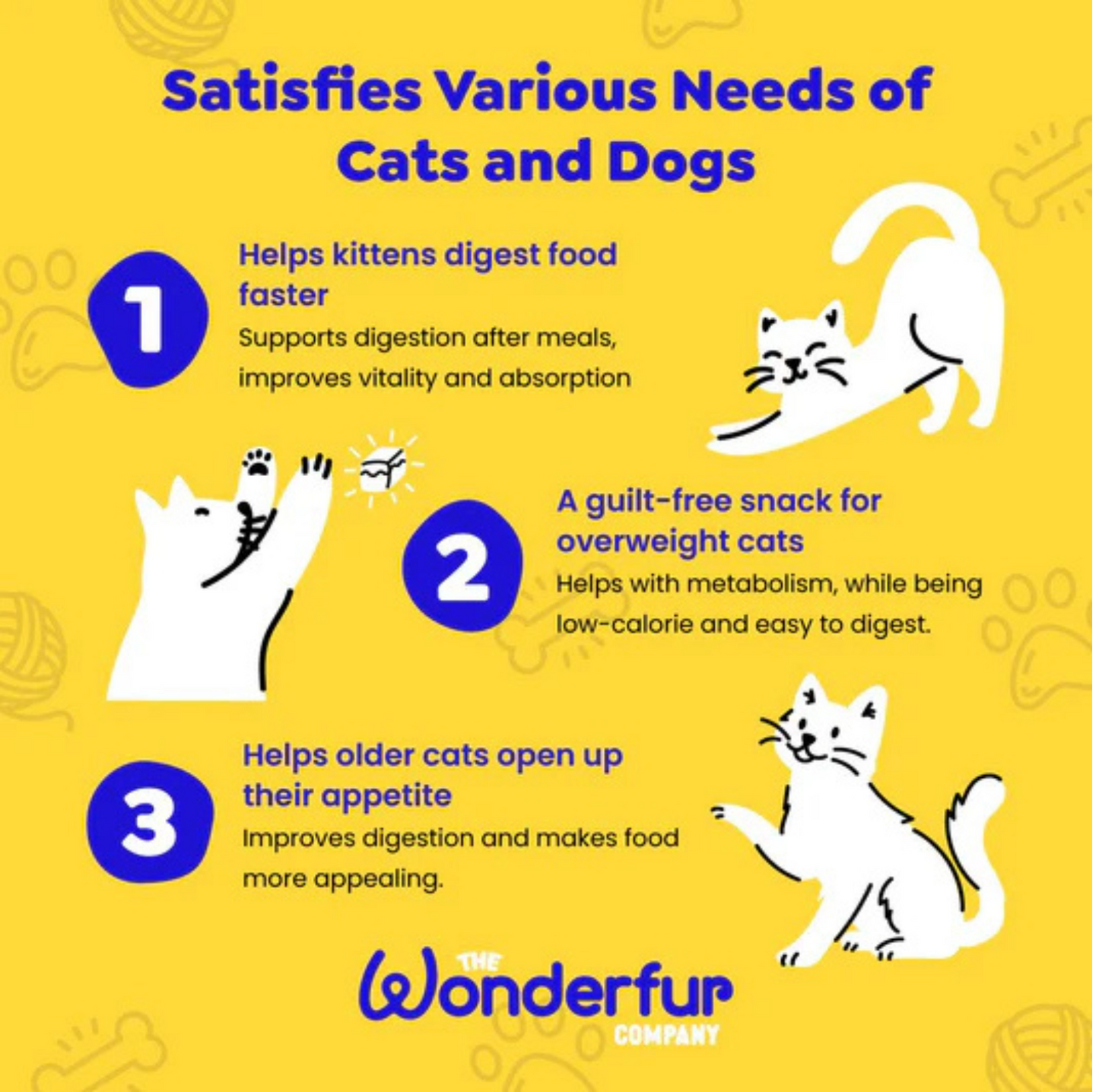 Wonderfur Bites Immune Booster for Cats- Freeze Dried Functional Yogurt Bites - {{product.type}} - PawPawUp