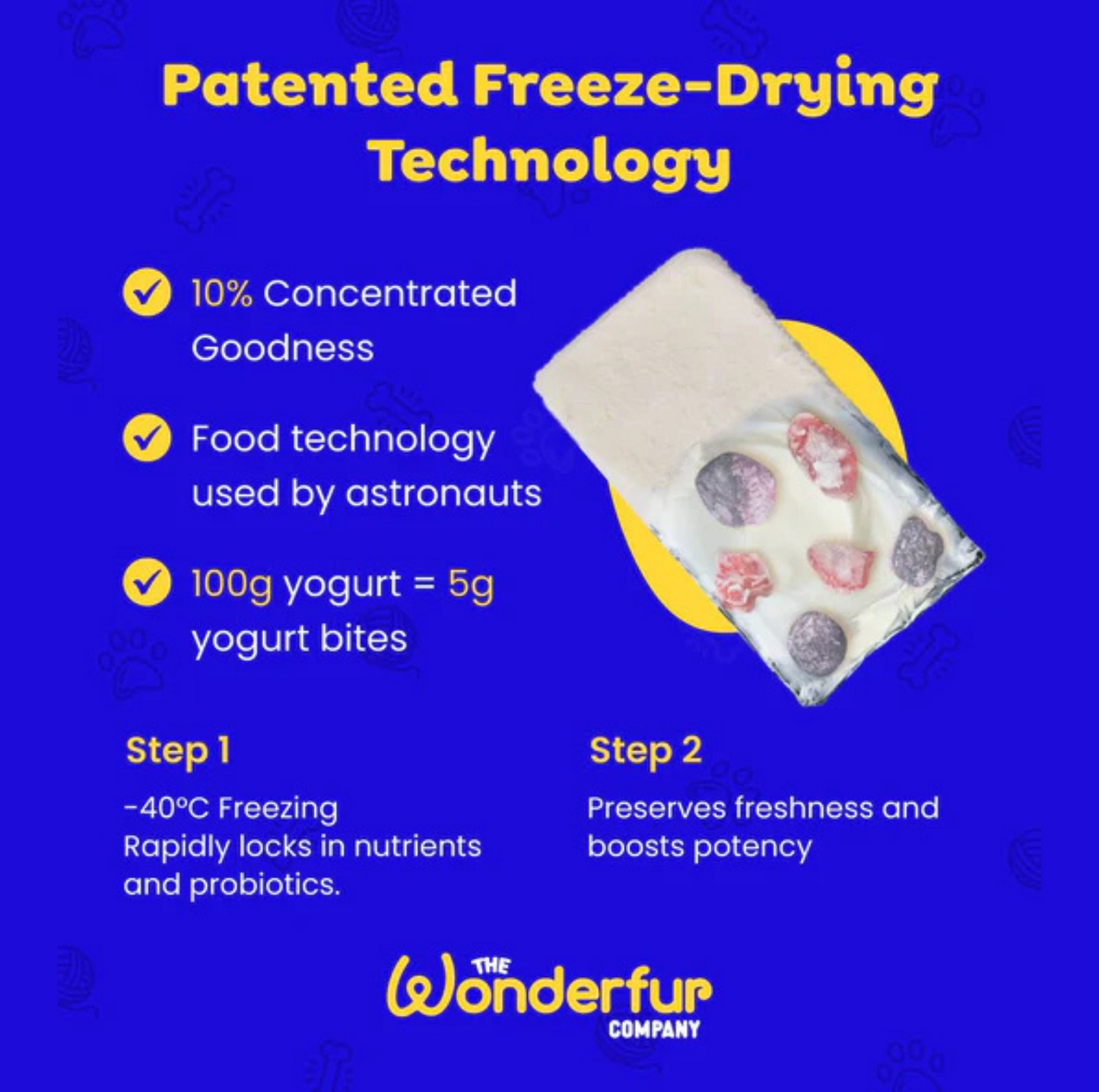Wonderfur Bites Immune Booster for Dogs - Freeze-Dried Functional Yogurt Bites - {{product.type}} - PawPawUp