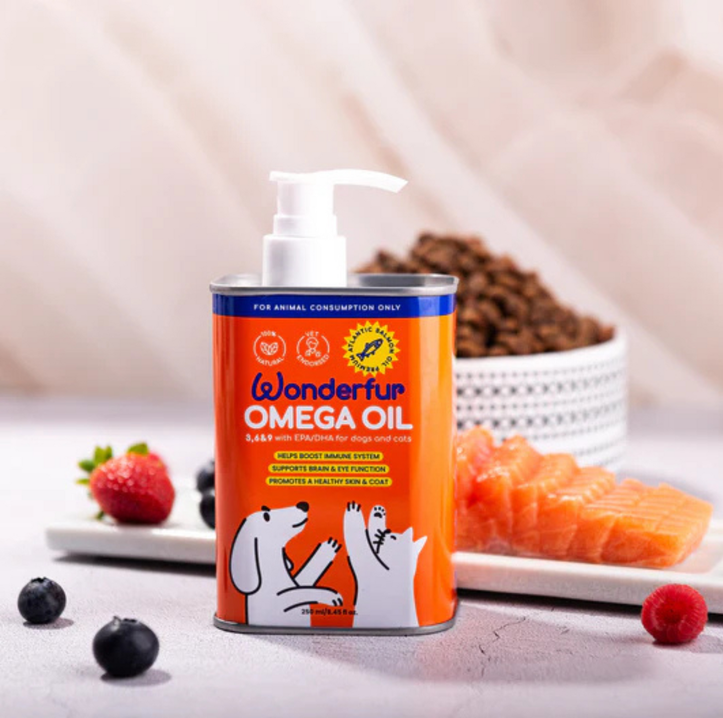 Wonderfur Super Omega Oil for Dogs & Cats 250mL - {{product.type}} - PawPawUp