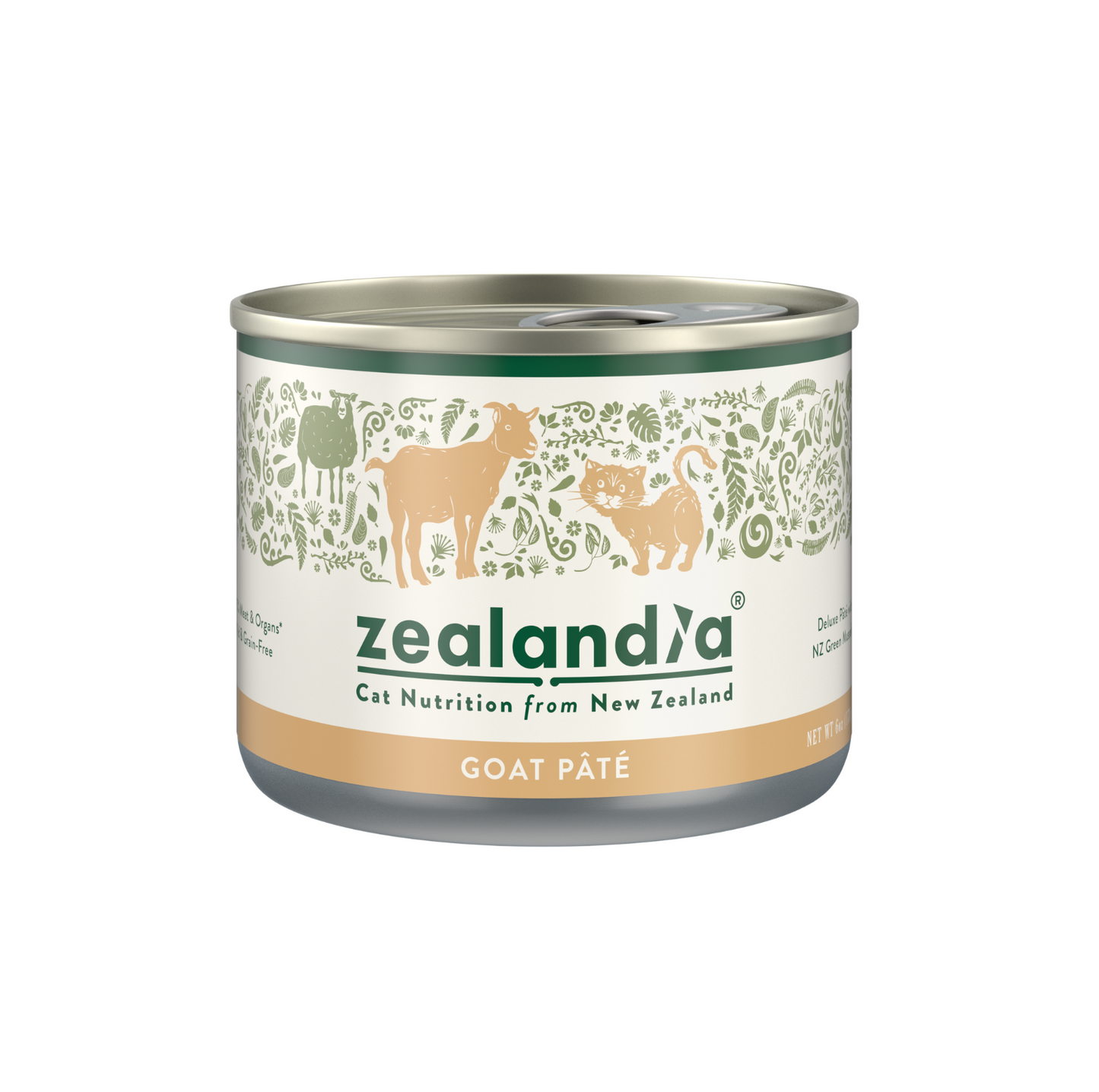 Zealandia Grain Free Goat Pate Adult Cat Wet Food 170g - {{product.type}} - PawPawUp