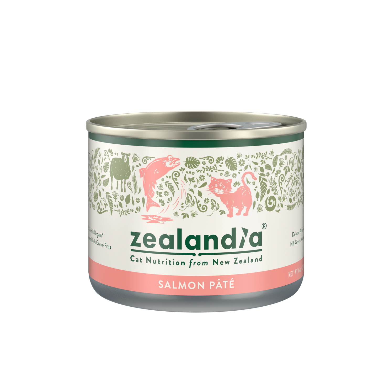 Zealandia Grain Free Salmon Pate Adult Cat Wet Food 170g - {{product.type}} - PawPawUp