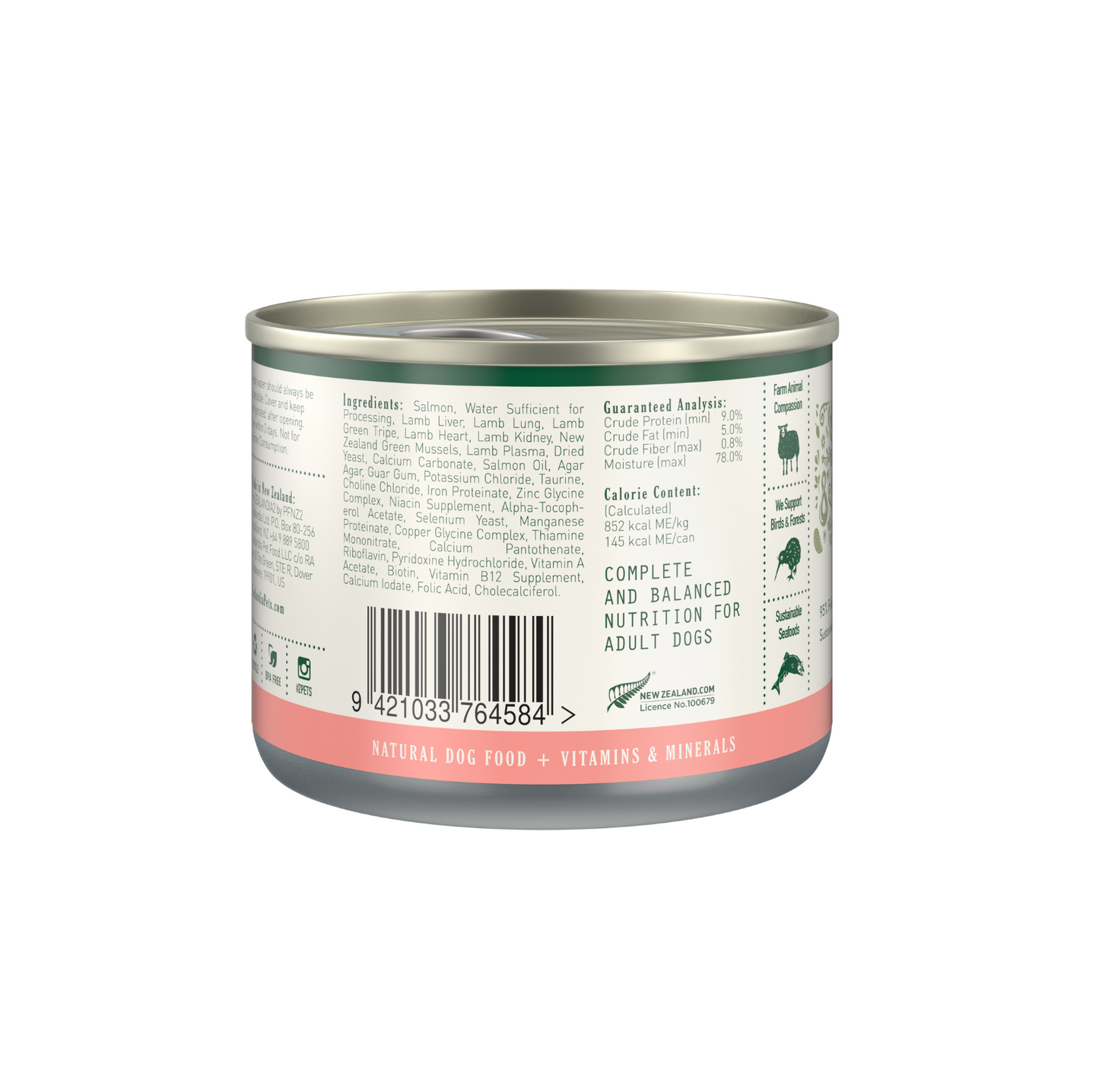 Zealandia Grain Free Salmon Pate Adult Dog Wet Food*170g - {{product.type}} - PawPawUp