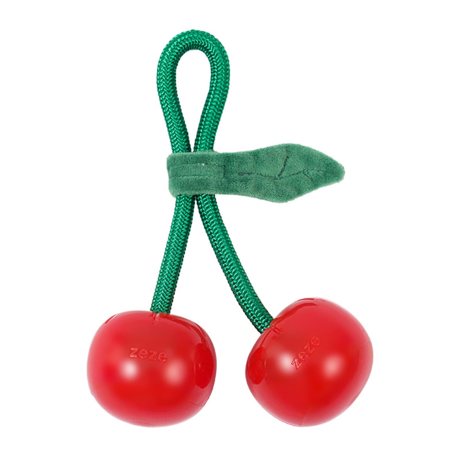 ZeZe Crystal Fruit Rope Chew Toy – Cherry & Orange (TPR Dental Tug Toy for Dogs) - {{product.type}} - PawPawUp