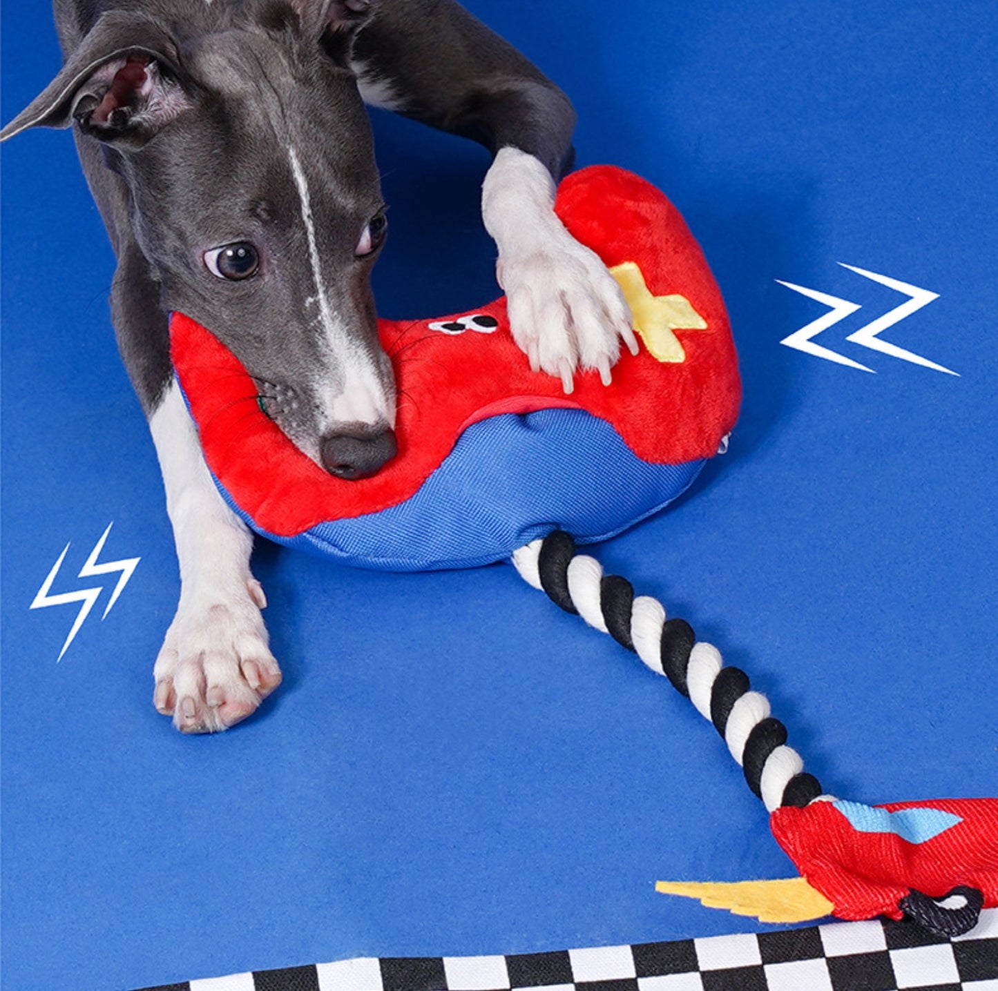 ZeZe Game Controller Rope Dog Toy – Tug, Chew & Squeak! - {{product.type}} - PawPawUp