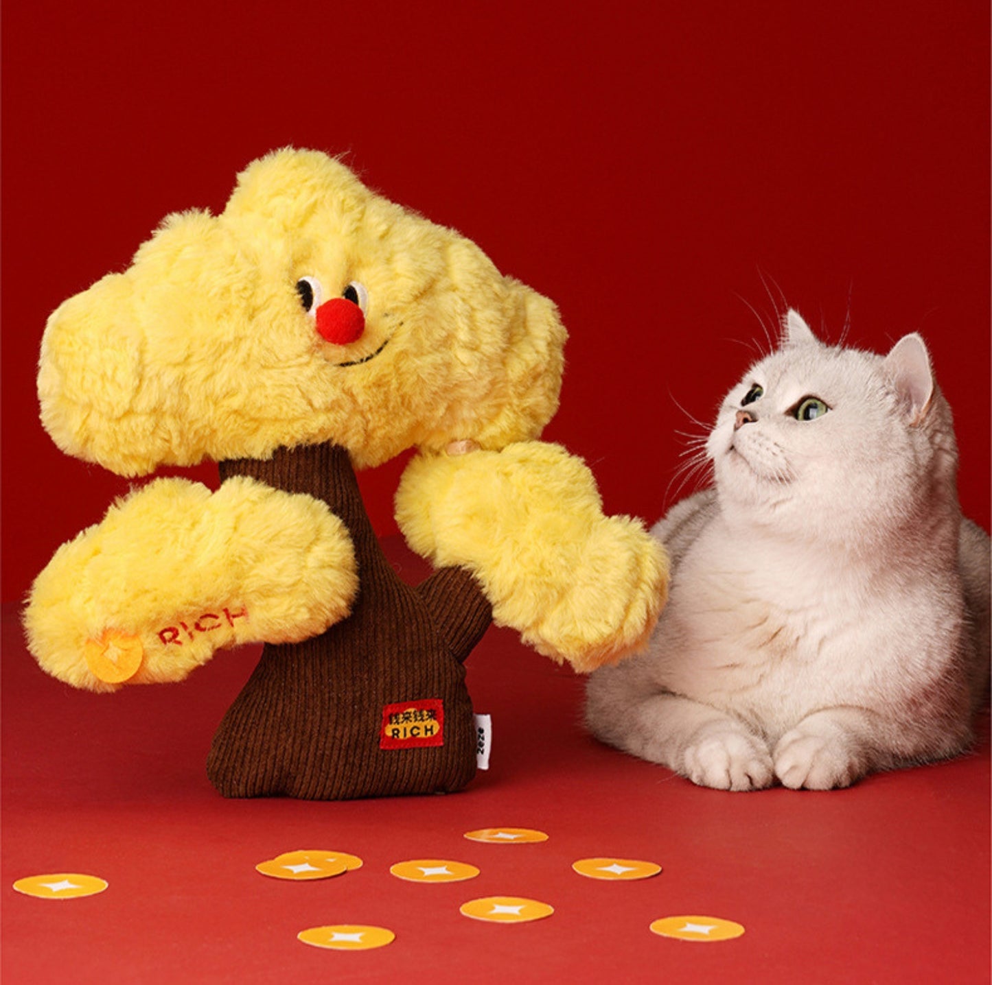 Zeze Golden Pine Catnip Toy - {{product.type}} - PawPawUp