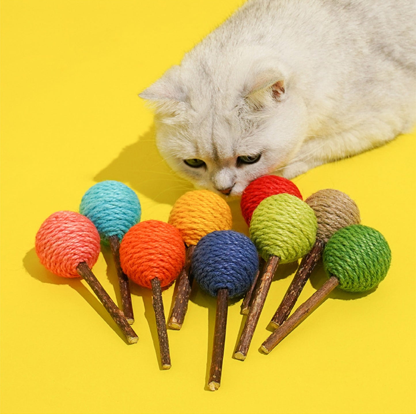 ZeZe Lollipop-Shaped Silvervine Cat Toy - {{product.type}} - PawPawUp