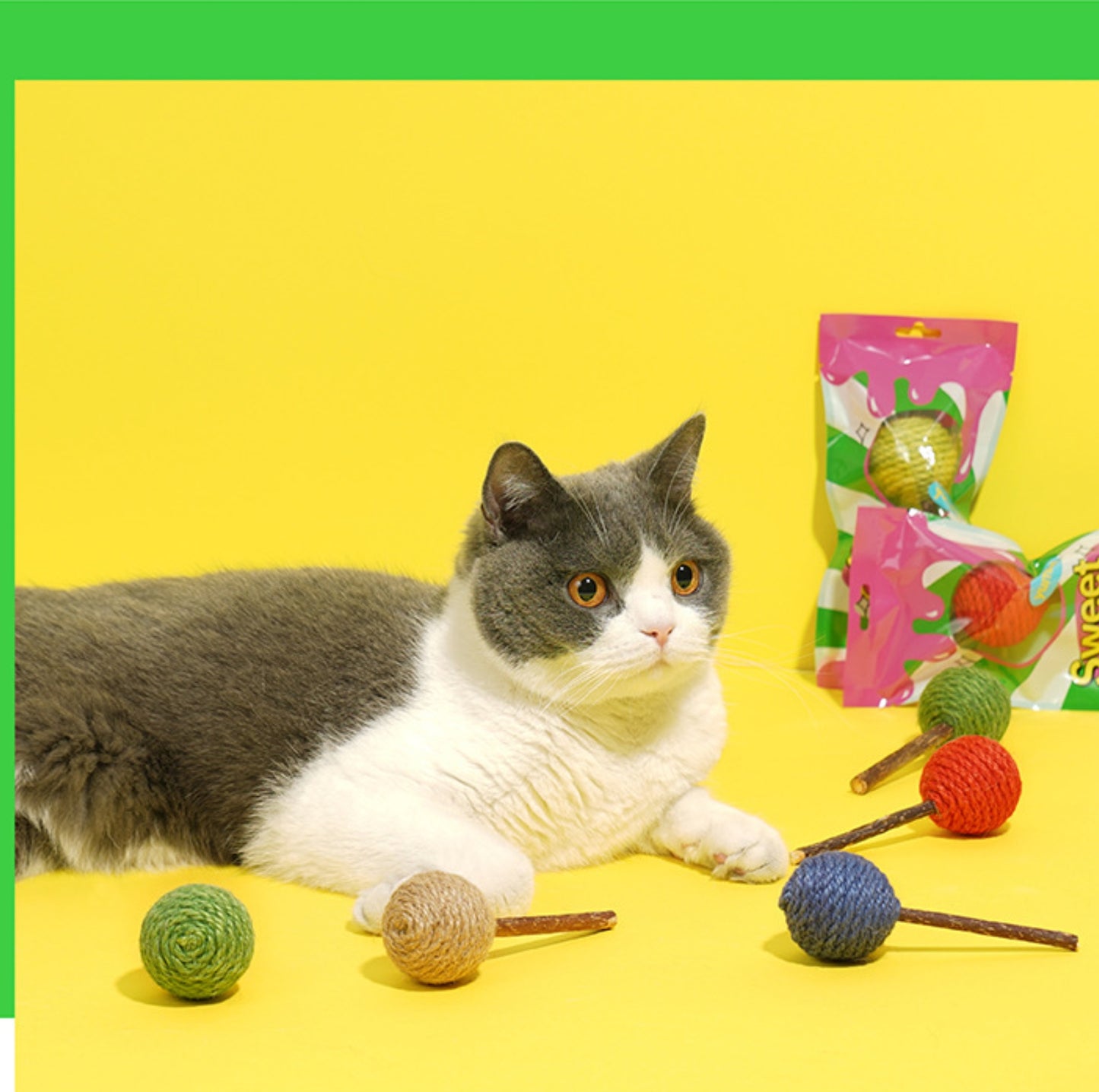 ZeZe Lollipop-Shaped Silvervine Cat Toy - {{product.type}} - PawPawUp