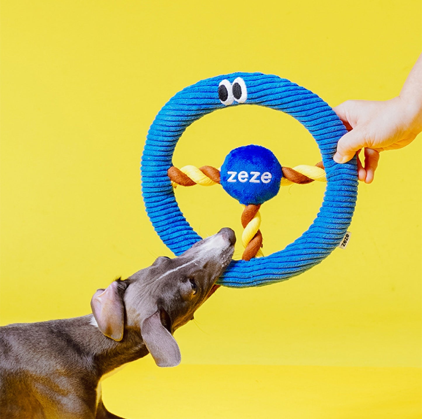 ZEZE Steering-Wheel Shaped Dog Toy - {{product.type}} - PawPawUp