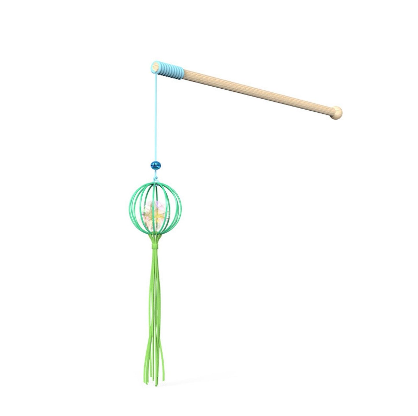Suede Tasseled Lantern-Styled Cat Stick Cat Toys