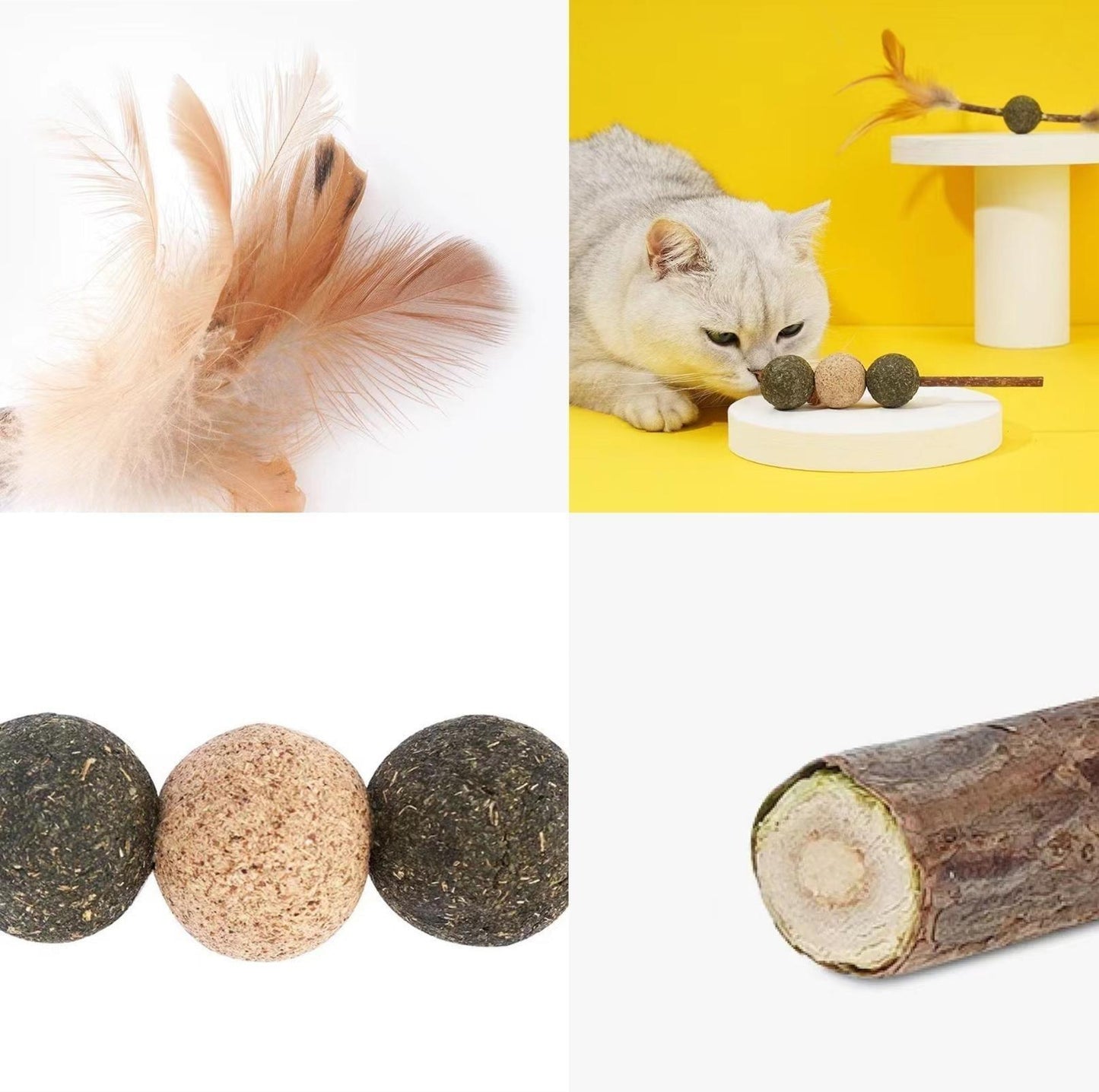 ZeZe Acorn Catnip Cat Toys Bite Resistant and Teeth Clean - {{product.type}} - PawPawUp