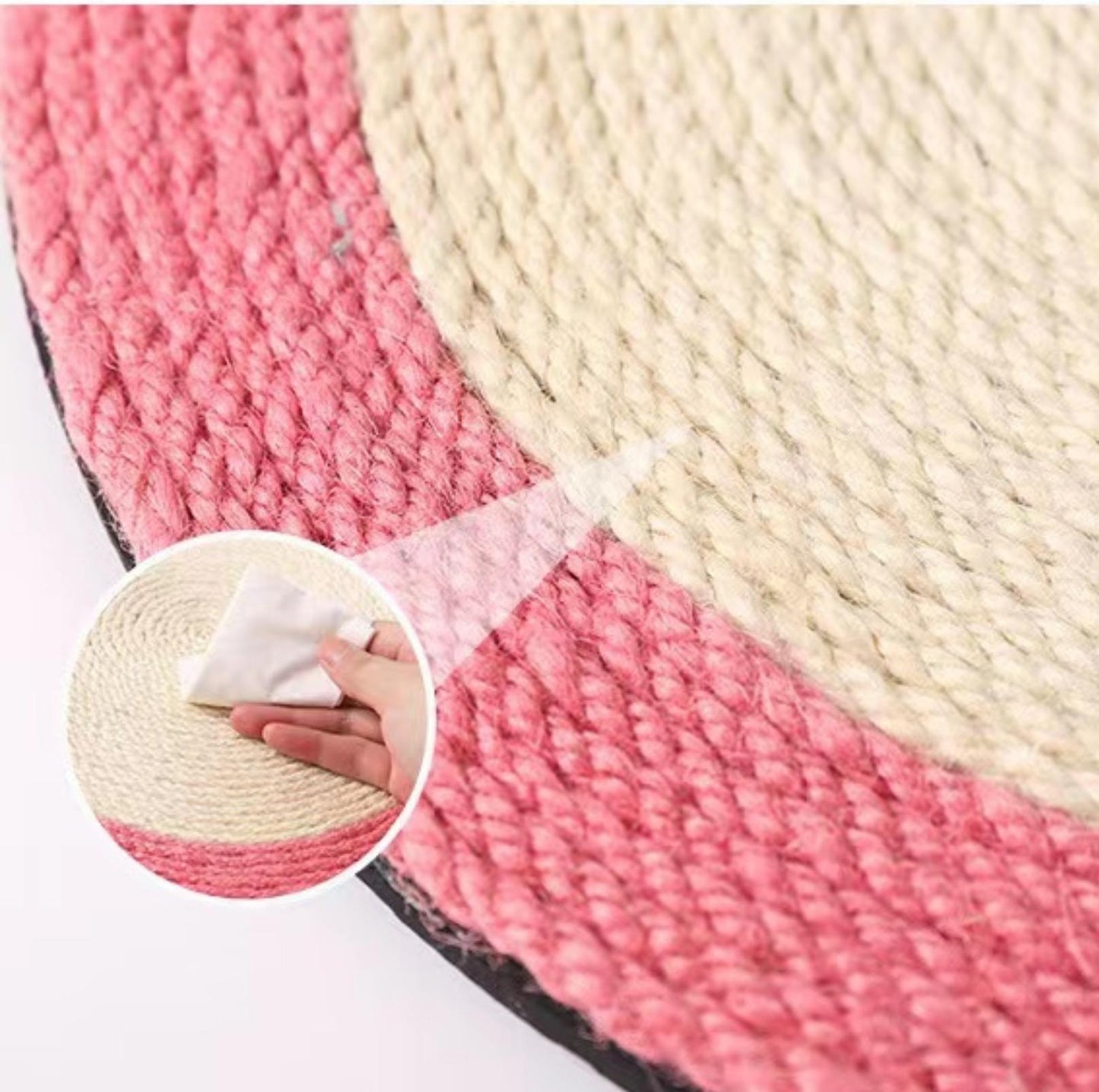 Angel Sisal Cat Scratching Mat | Eco-Friendly Hemp Rope Cat Scratcher - {{product.type}} - PawPawUp
