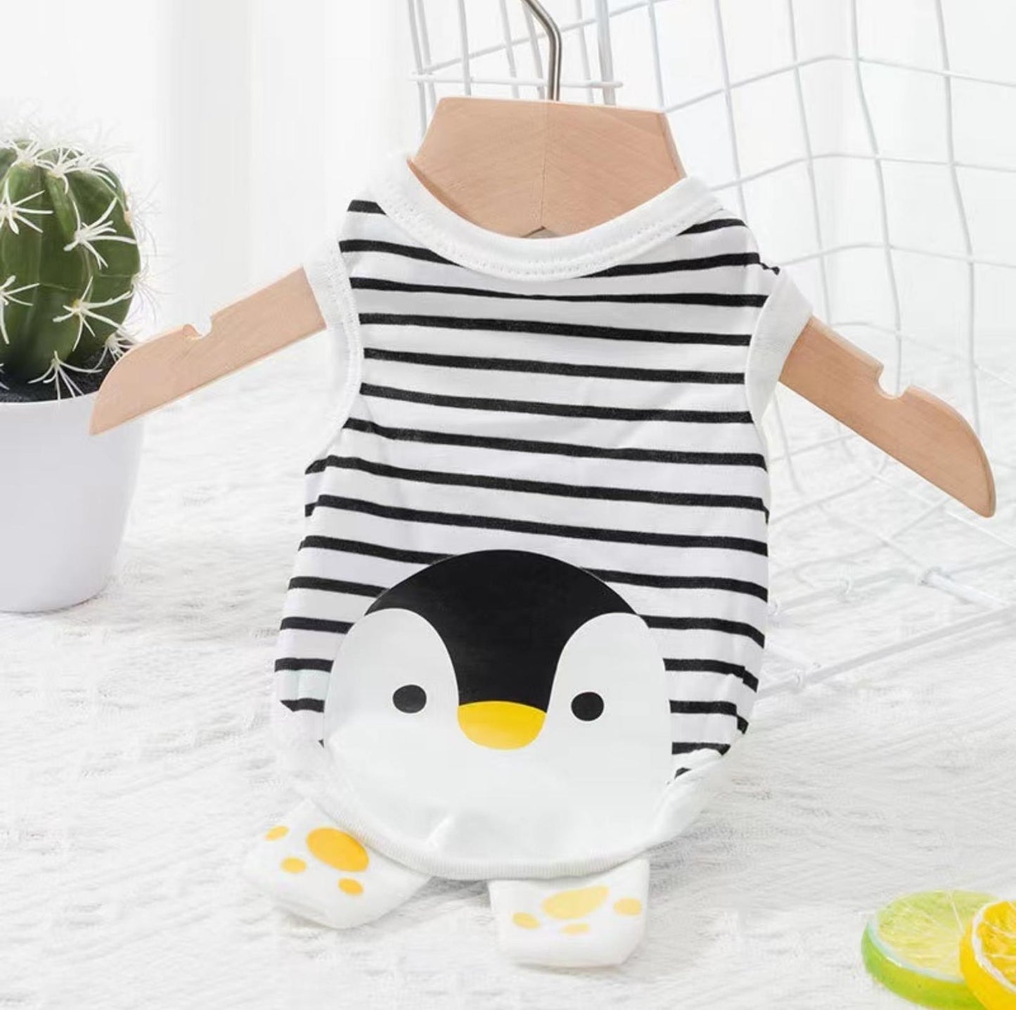 Cartoon Penguin Spring/Summer Cat Vest Pet Apparel - {{product.type}} - PawPawUp
