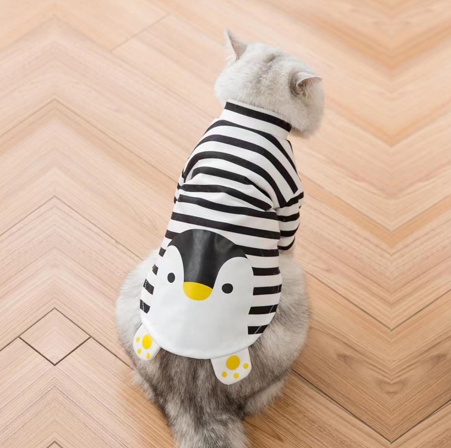 Cartoon Penguin Spring/Summer Cat Vest Pet Apparel - {{product.type}} - PawPawUp