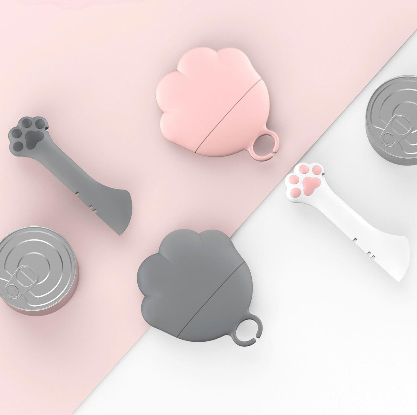 Cat Claw Silicone Spoon and Lid for Pet Cans - {{product.type}} - PawPawUp