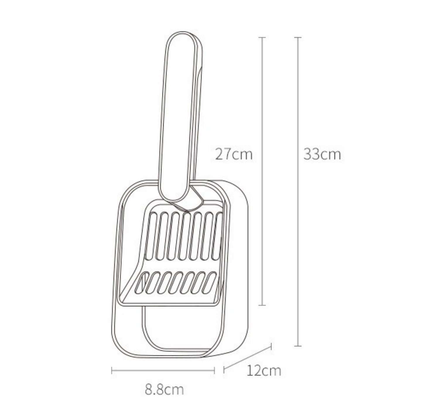 Cat Litter Scoop and Dustpan Combo - Easy Waste Disposal - {{product.type}} - PawPawUp