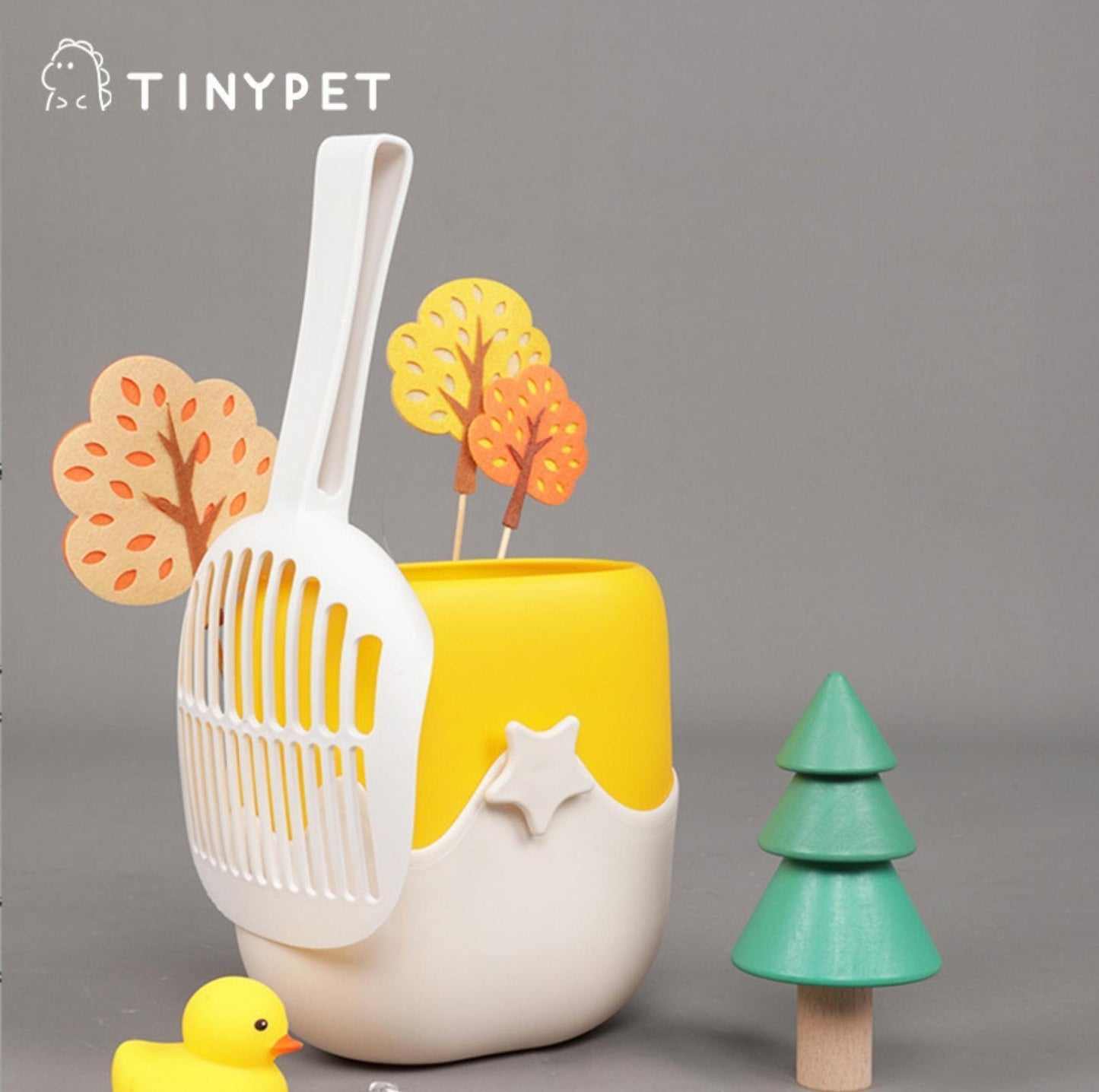 Tinypet Ice Cream Style Cat Litter Scoop Set with Holder - {{product.type}} - PawPawUp