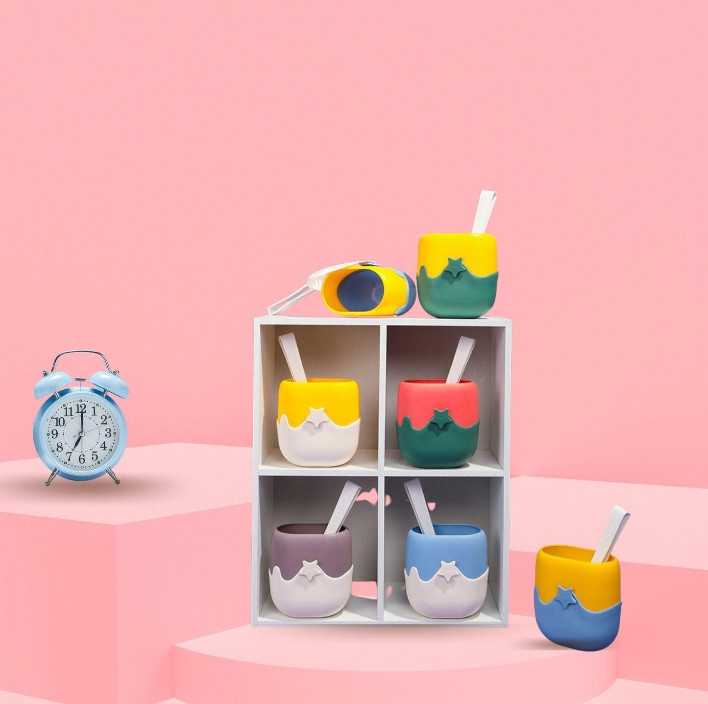 Tinypet Ice Cream Style Cat Litter Scoop Set with Holder - {{product.type}} - PawPawUp