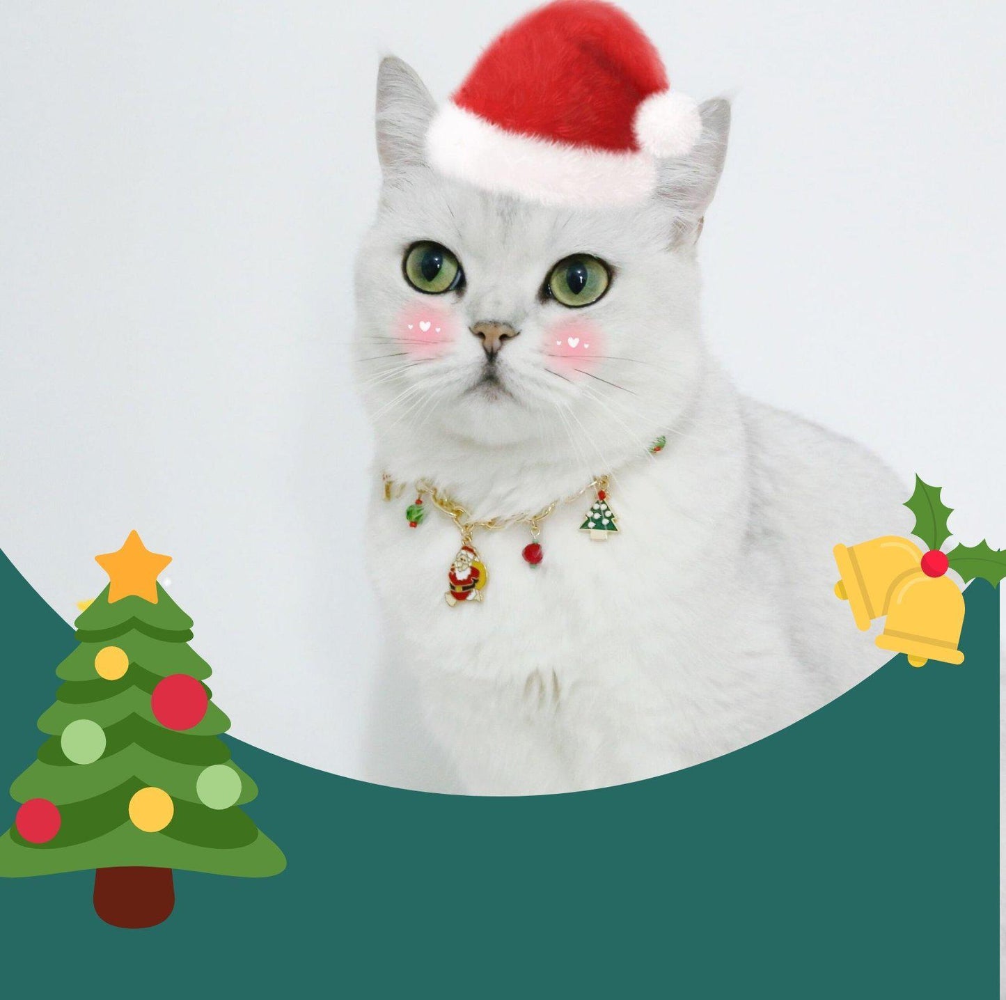 Christmas Collection Pet Alloy Pendant Adjustable Necklace - {{product.type}} - PawPawUp