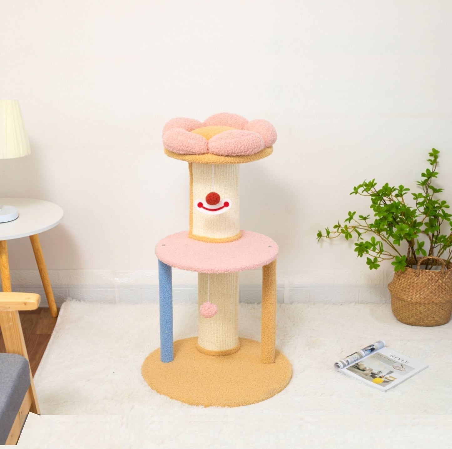 Circus Cat Tree with Scratching Posts and Cozy Nest - {{product.type}} - PawPawUp