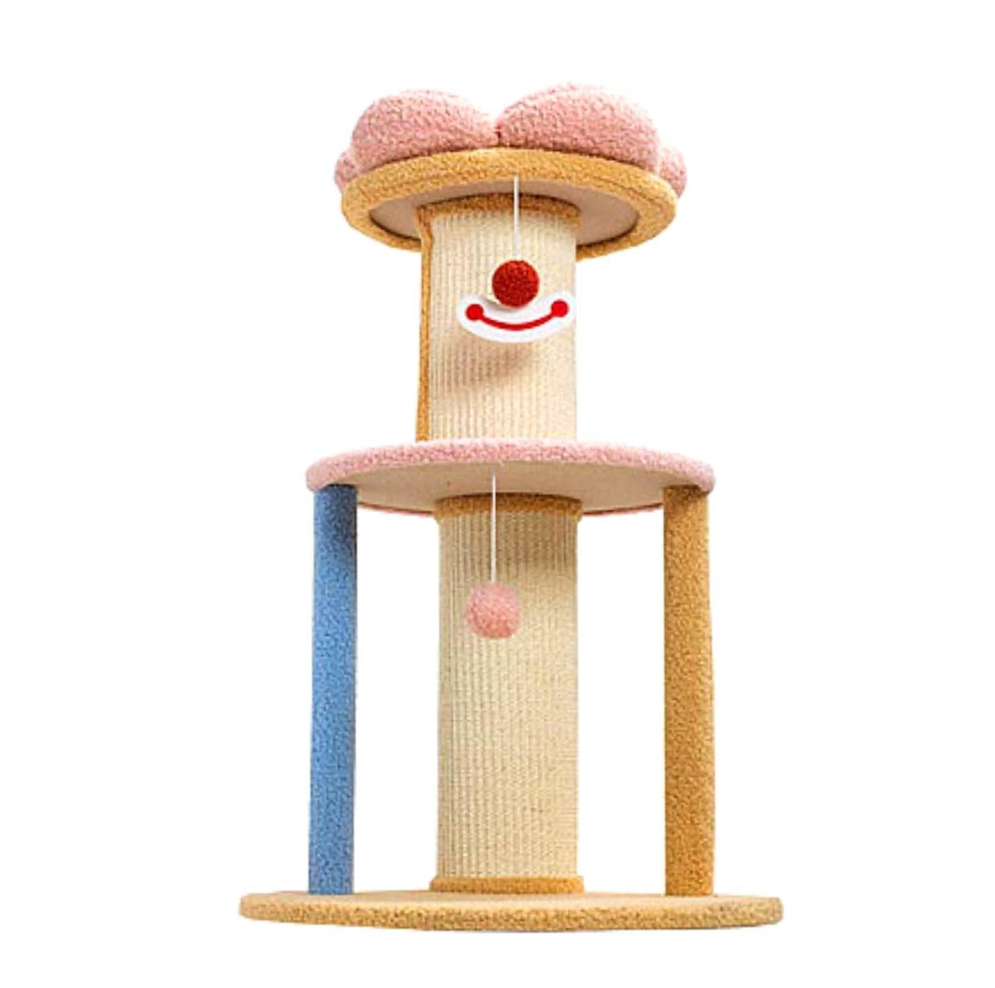 Circus Cat Tree with Scratching Posts and Cozy Nest - {{product.type}} - PawPawUp