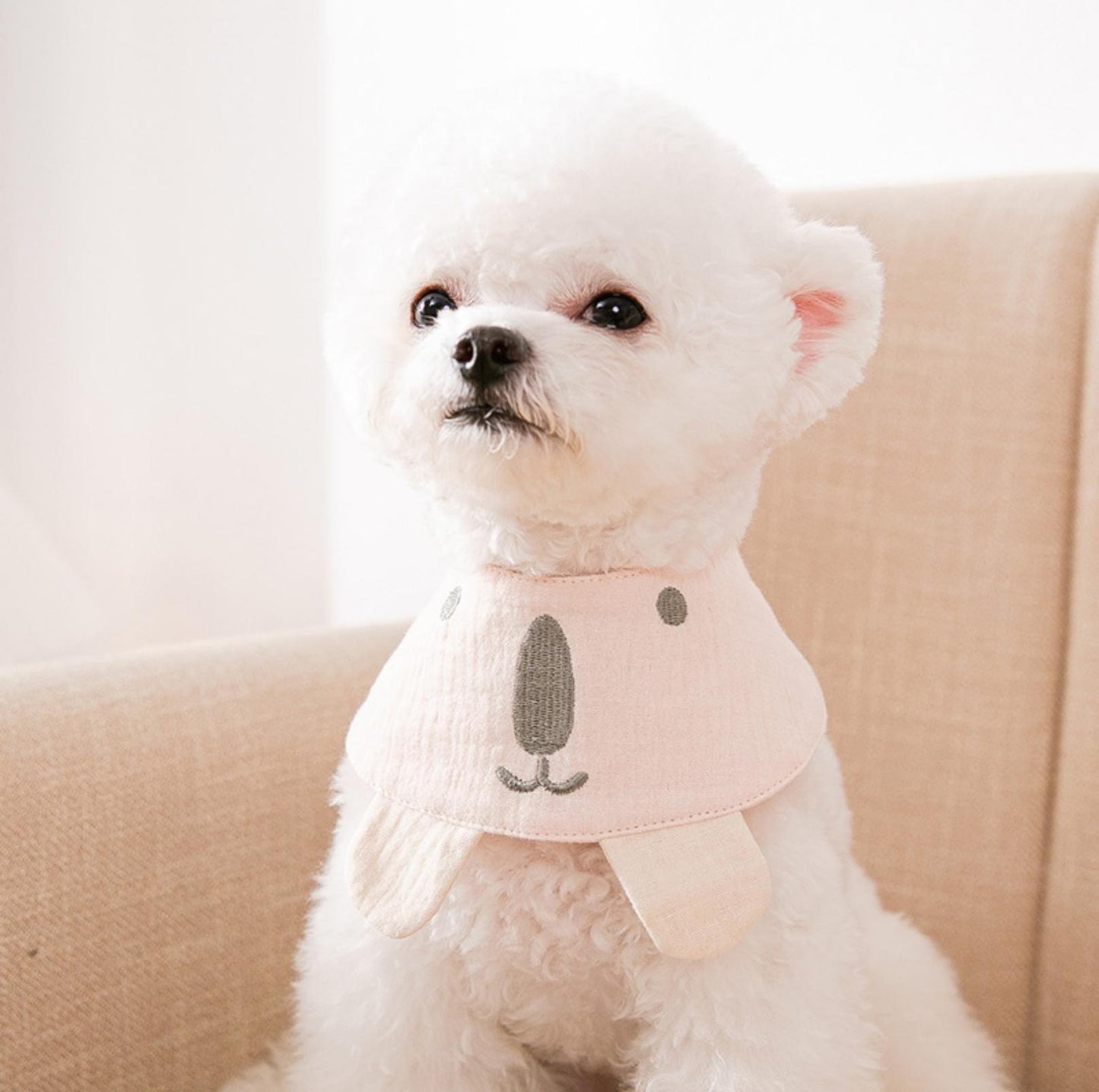 Colourful Cartoon Bear Cotton Pet Bib - {{product.type}} - PawPawUp