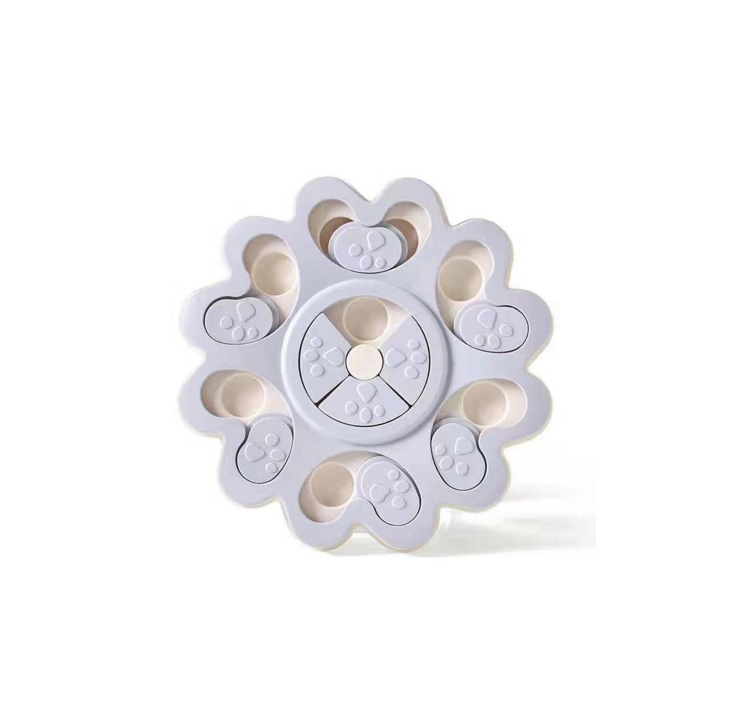 Round Pet Puzzle Toy for Slow Eating and Mental Stimulation - {{product.type}} - PawPawUp