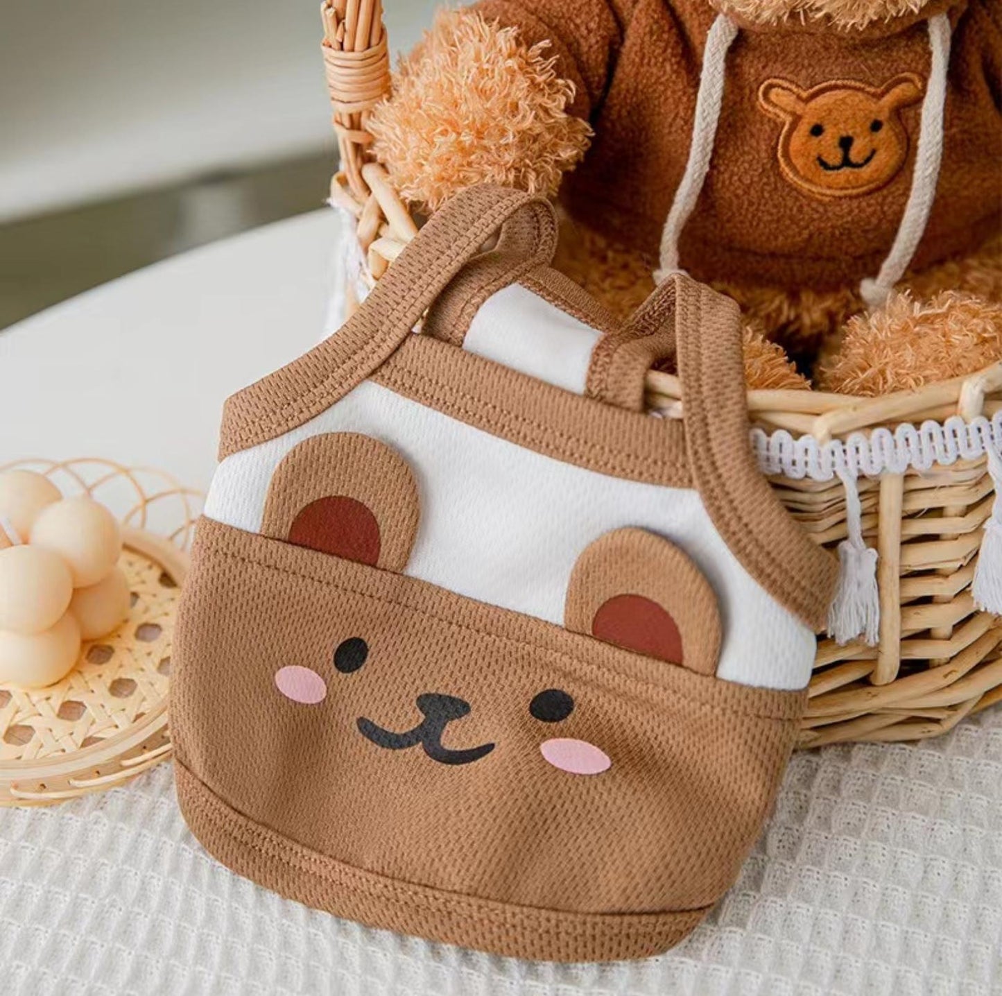 Cute Bear Pet Summer Vest Pet Apparels - {{product.type}} - PawPawUp