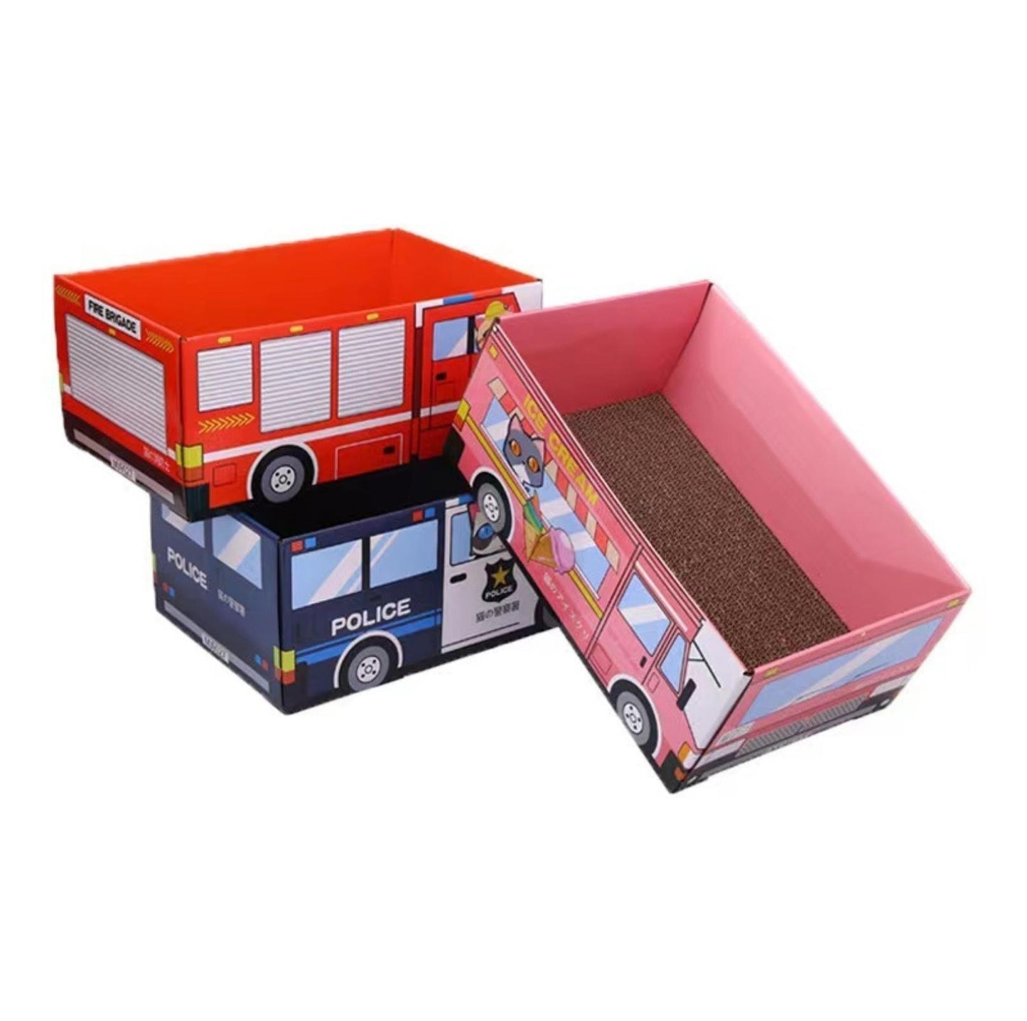 Cute Vehicle Series Scratch Box Cat Scratcher - {{product.type}} - PawPawUp