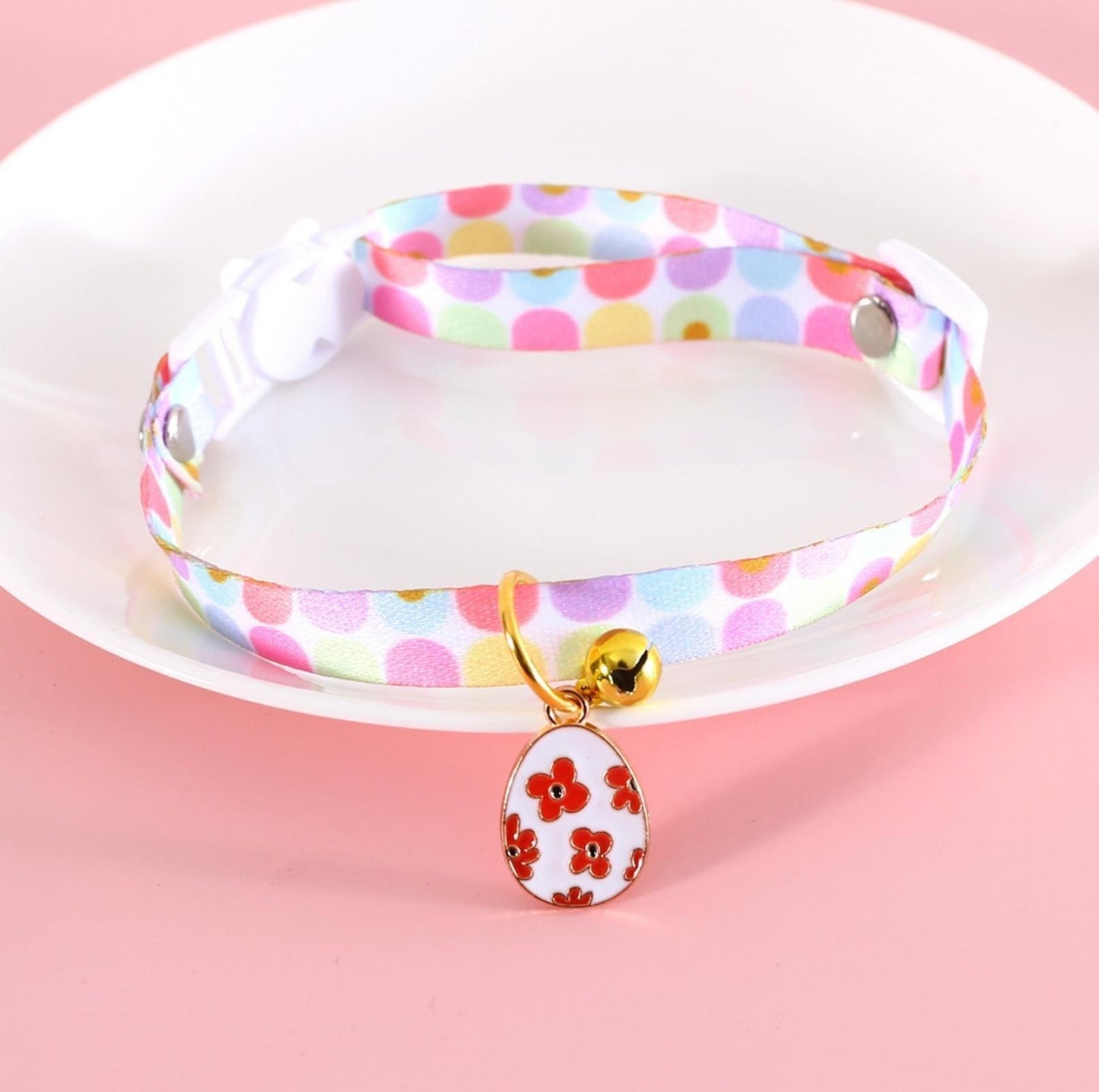 Easter Egg Design Adjustable Pet Collar - {{product.type}} - PawPawUp