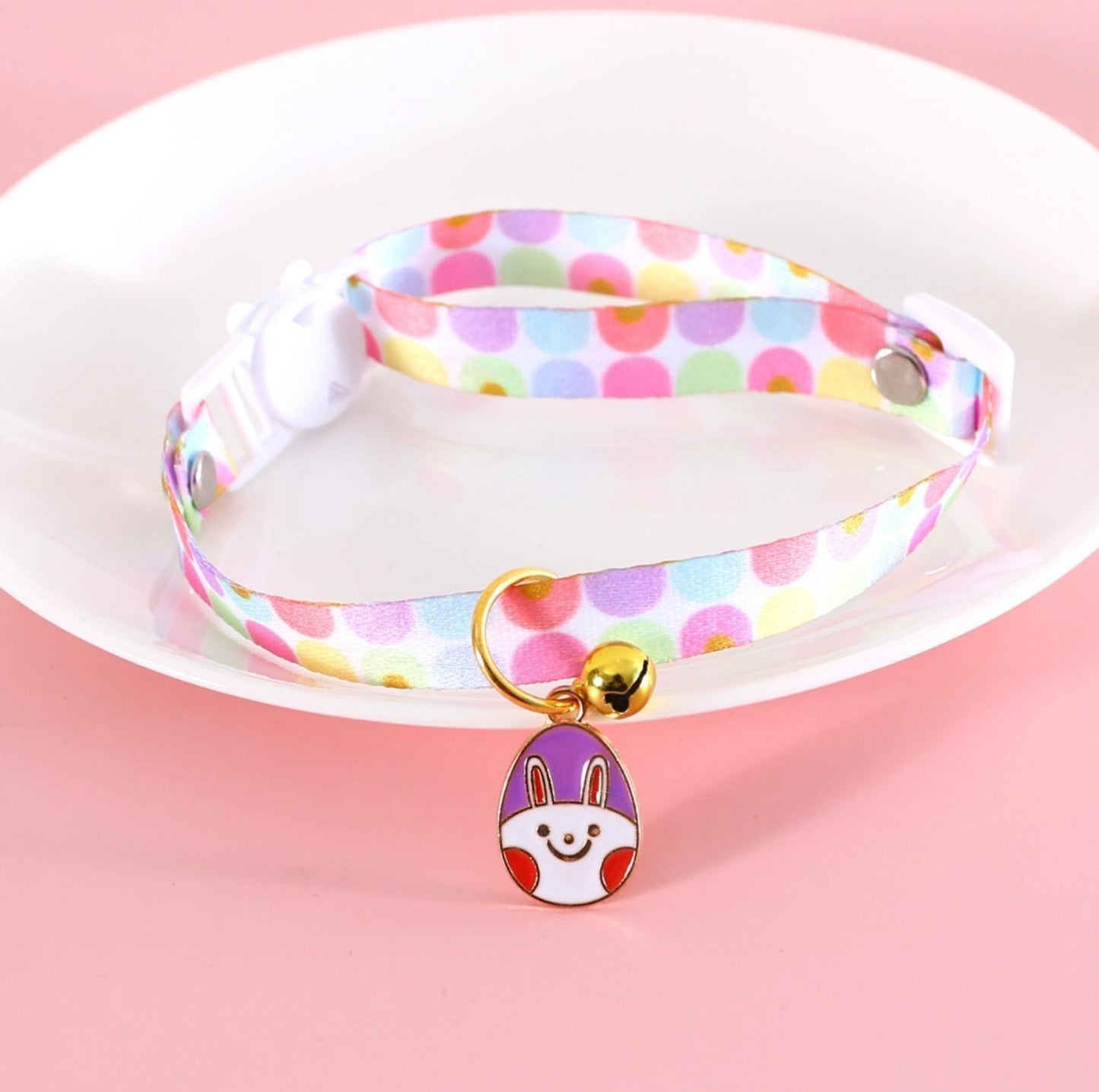 Easter Egg Design Adjustable Pet Collar - {{product.type}} - PawPawUp