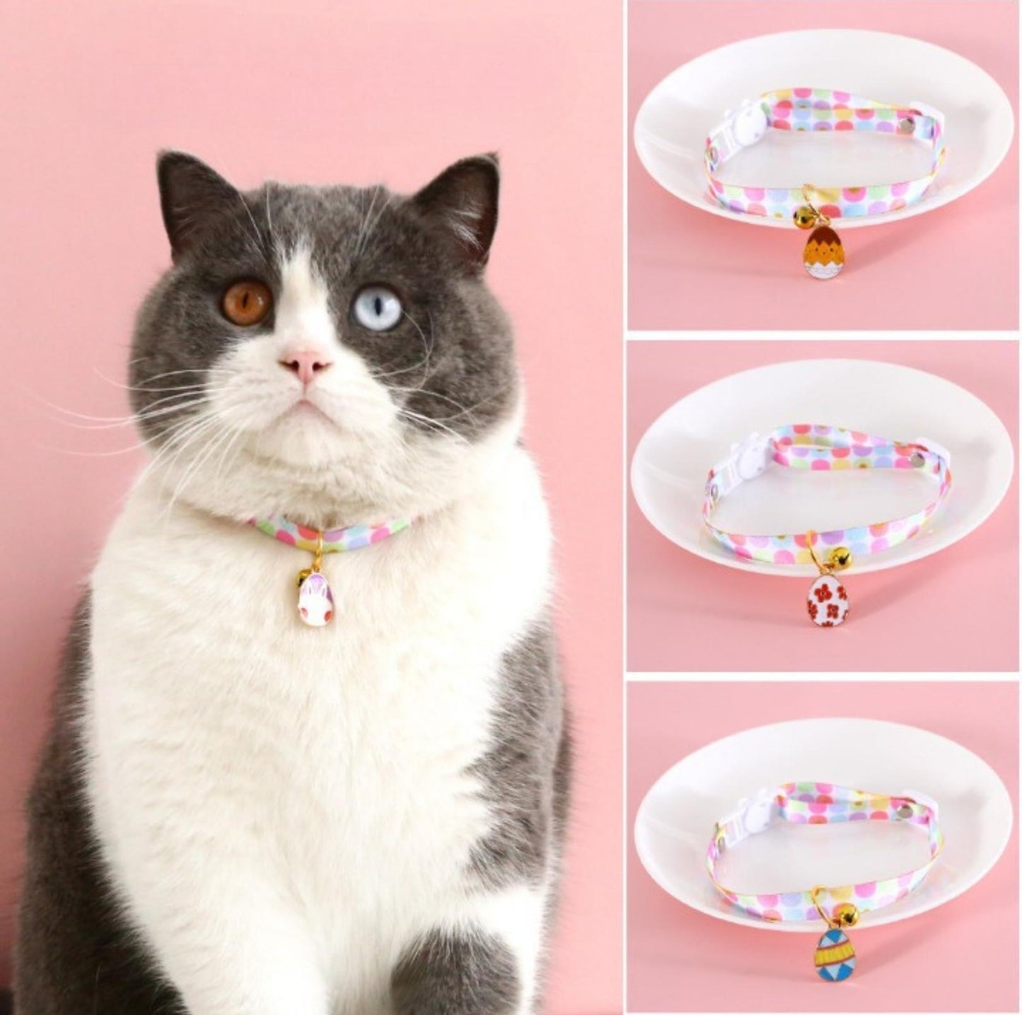 Easter Egg Design Adjustable Pet Collar - {{product.type}} - PawPawUp