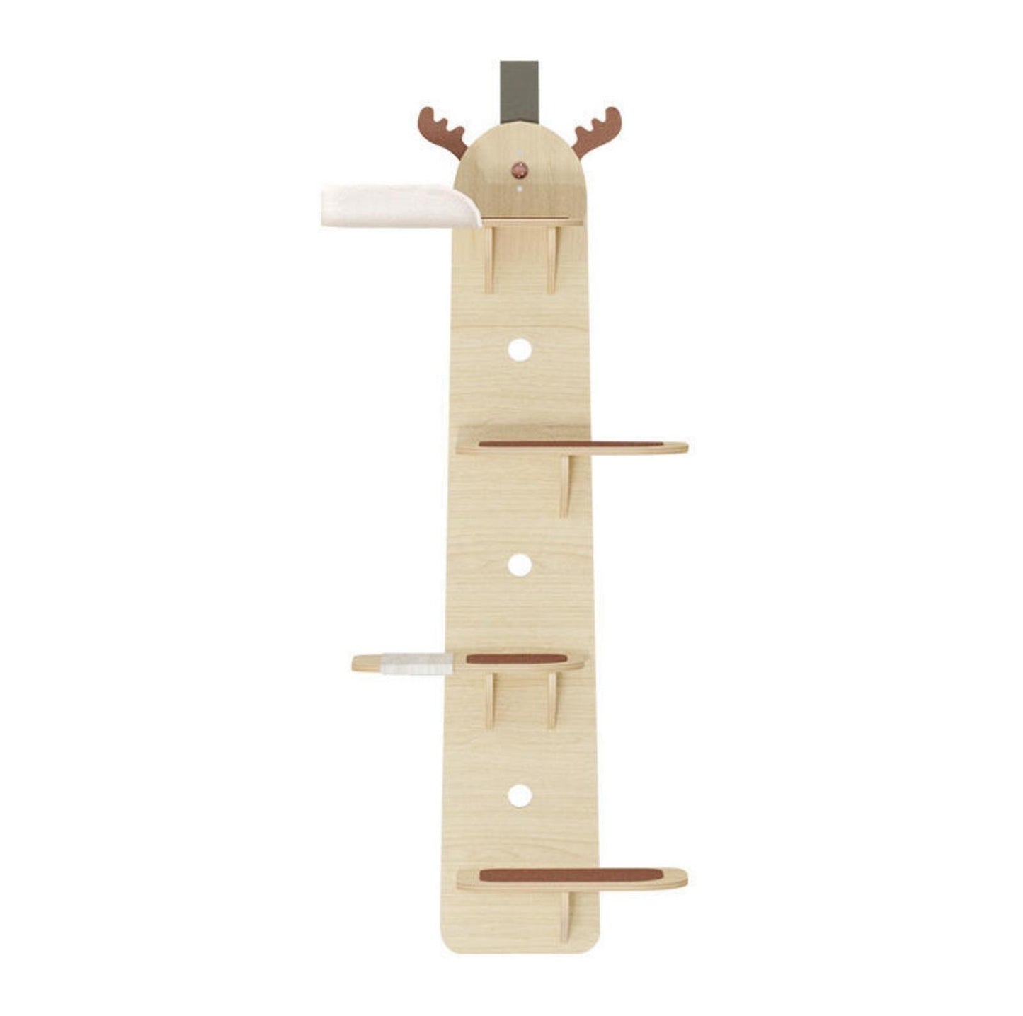 Elk-Shaped Multi-Level Wooden Hanging Cat Tree Cat Toy - {{product.type}} - PawPawUp