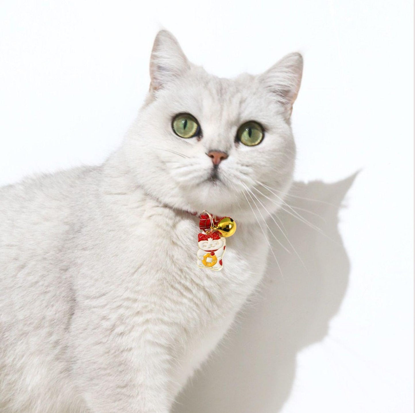Fortune Cat Bell Pet Adjustable Collar - {{product.type}} - PawPawUp