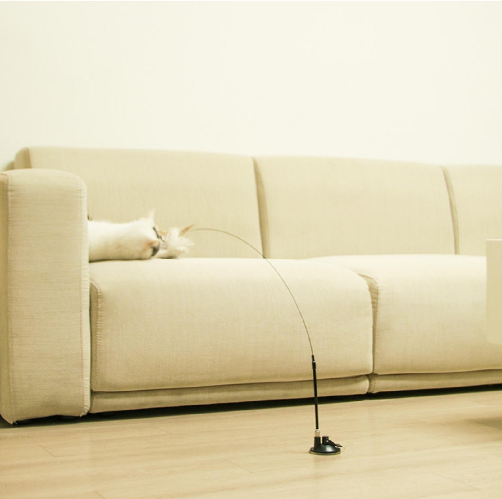 Free Your Hands: Extended Elastic Wire Cat Stick Teaser Cat Toys - {{product.type}} - PawPawUp