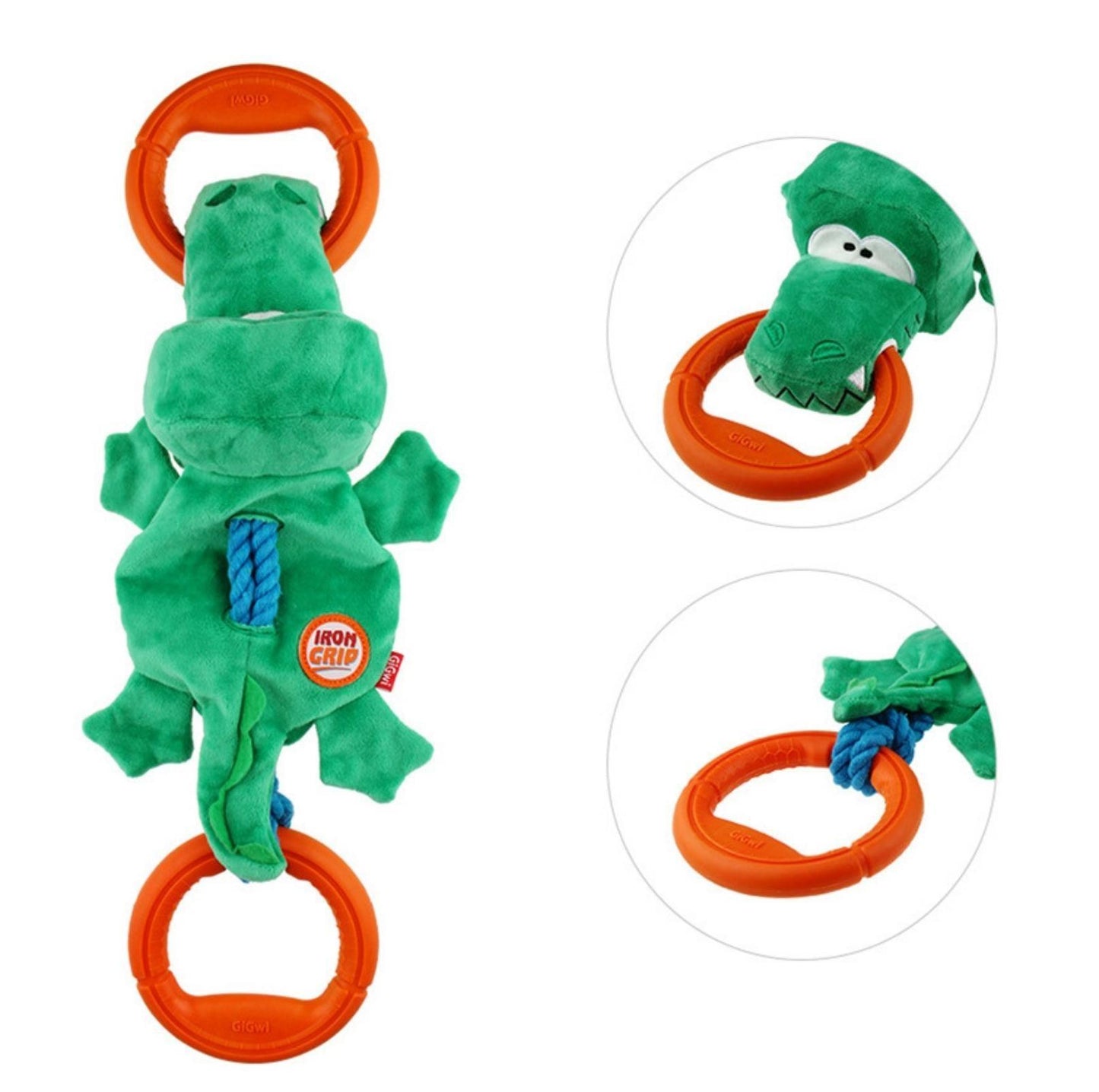 GiGwi Iron Grip - Plush Tug Toy for Dogs - {{product.type}} - PawPawUp
