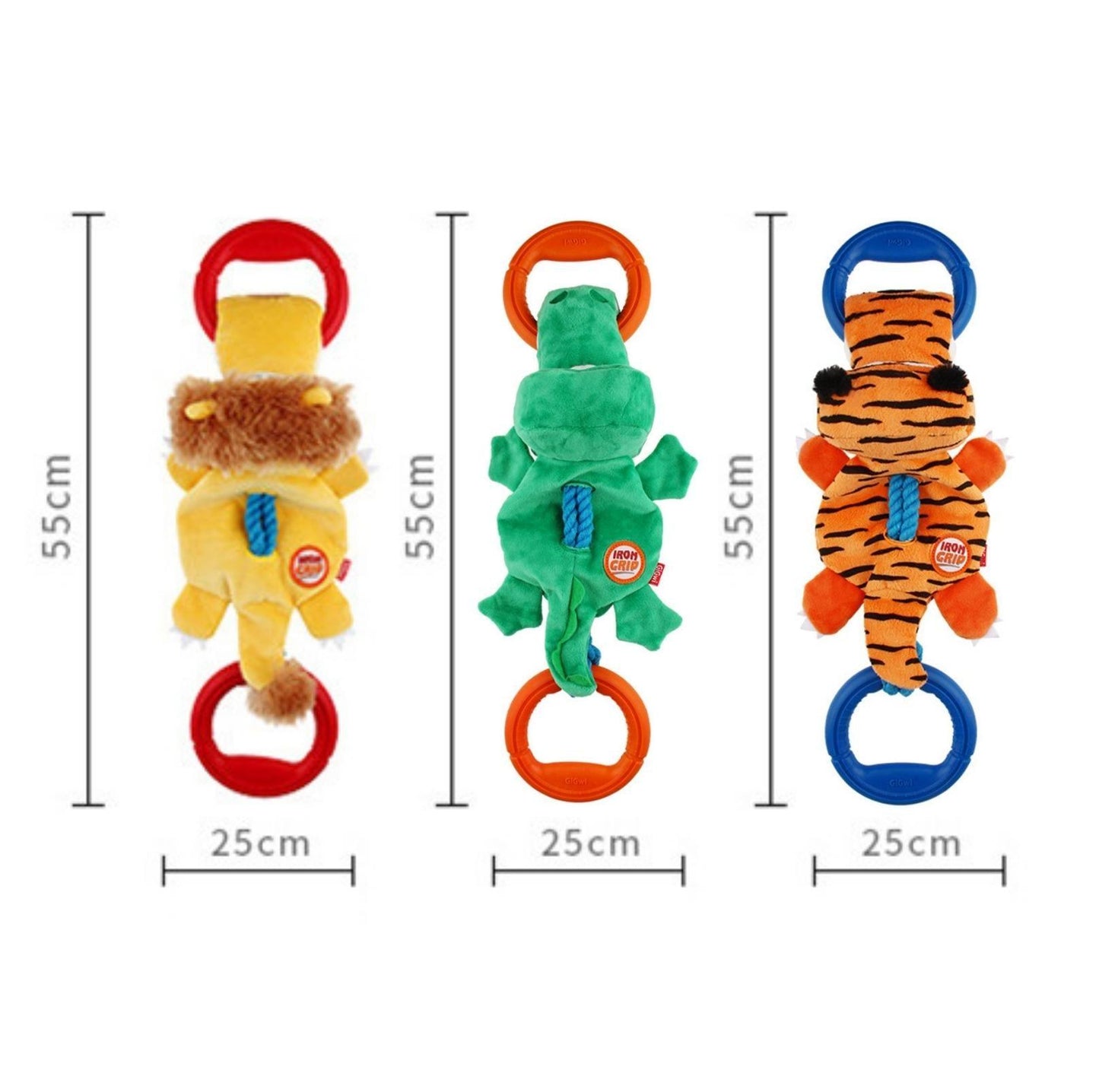 GiGwi Iron Grip - Plush Tug Toy for Dogs - {{product.type}} - PawPawUp