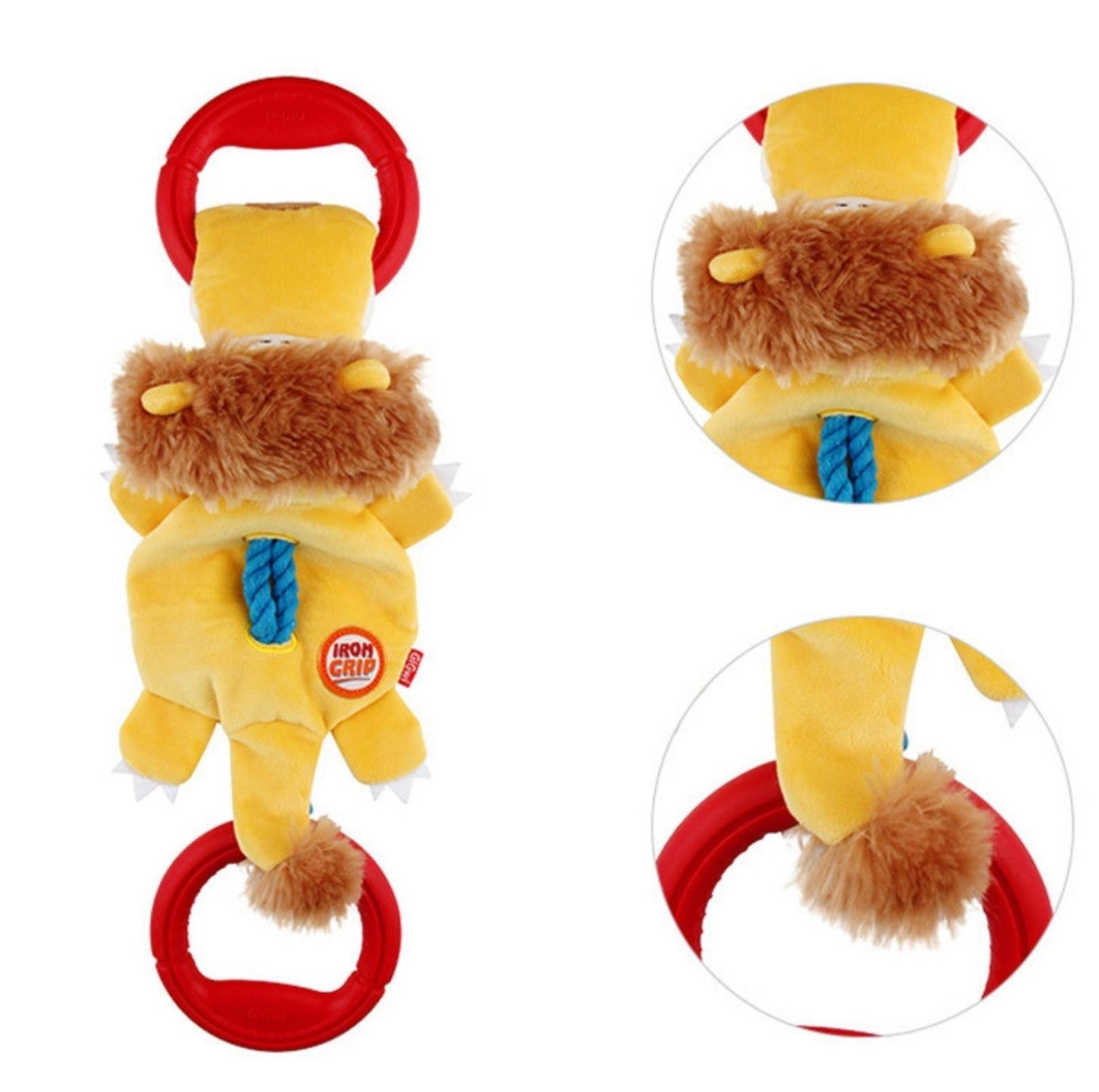 GiGwi Iron Grip - Plush Tug Toy for Dogs - {{product.type}} - PawPawUp
